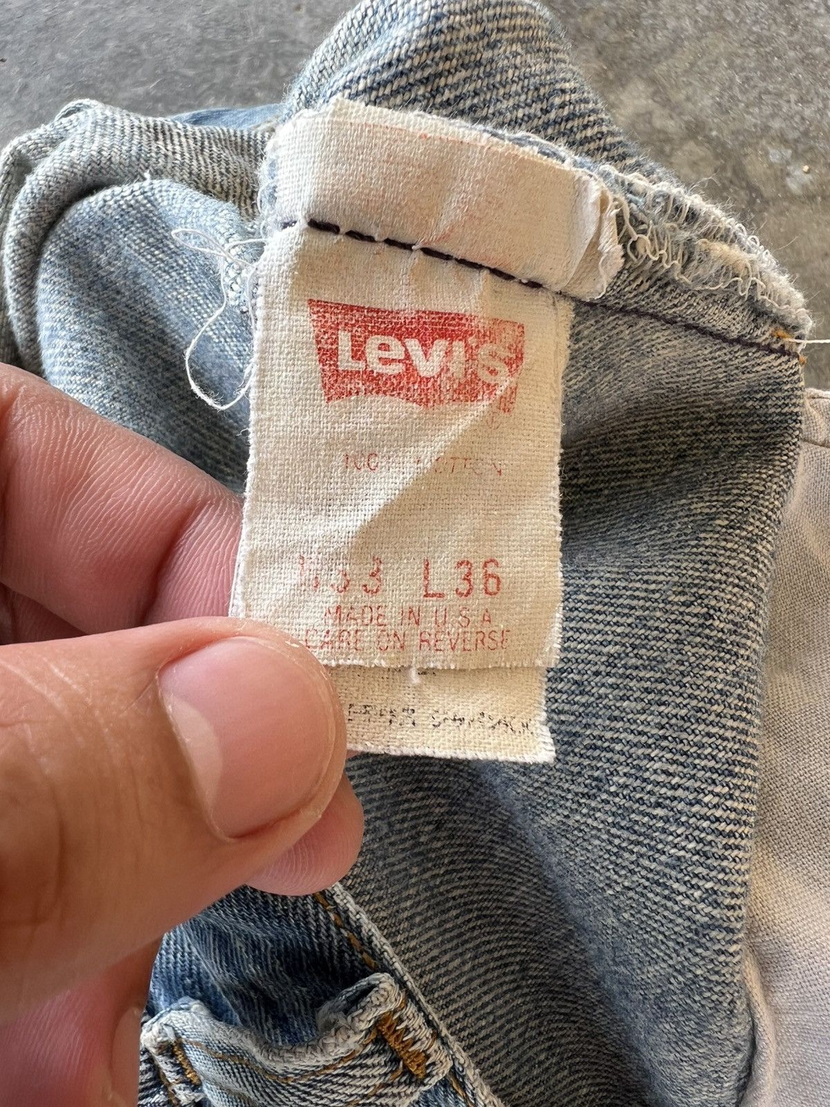 Jean × Levi's Vintage Levis 501 distressed patches Jean Size US 30 / EU 46 - 20 Thumbnail