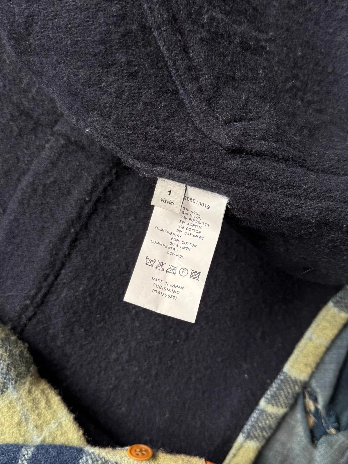 Visvim VISVIM 14AW JKT Plaid Leather Panel Wool Jacket Size US S / EU 44-46 / 1 - 9 Thumbnail