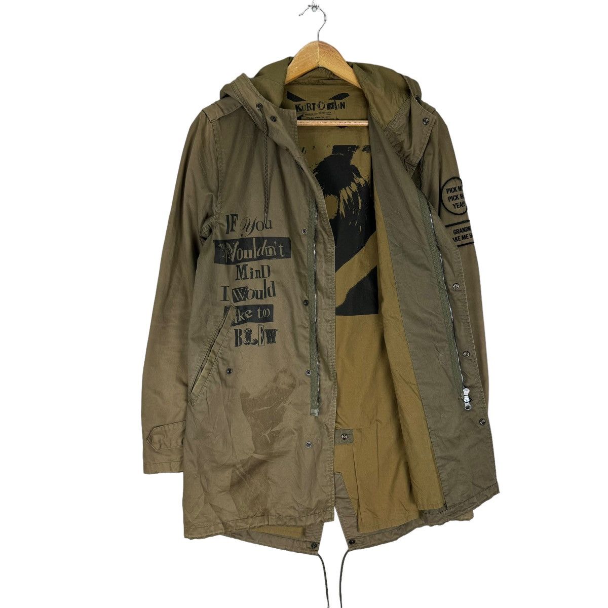 Hysteric Glamour ⚡️HYSTERIC GLAMOUR X KURT COBAIN FISHTAIL PARKA JACKET Size M / US 6-8 / IT 42-44 - 11 Thumbnail