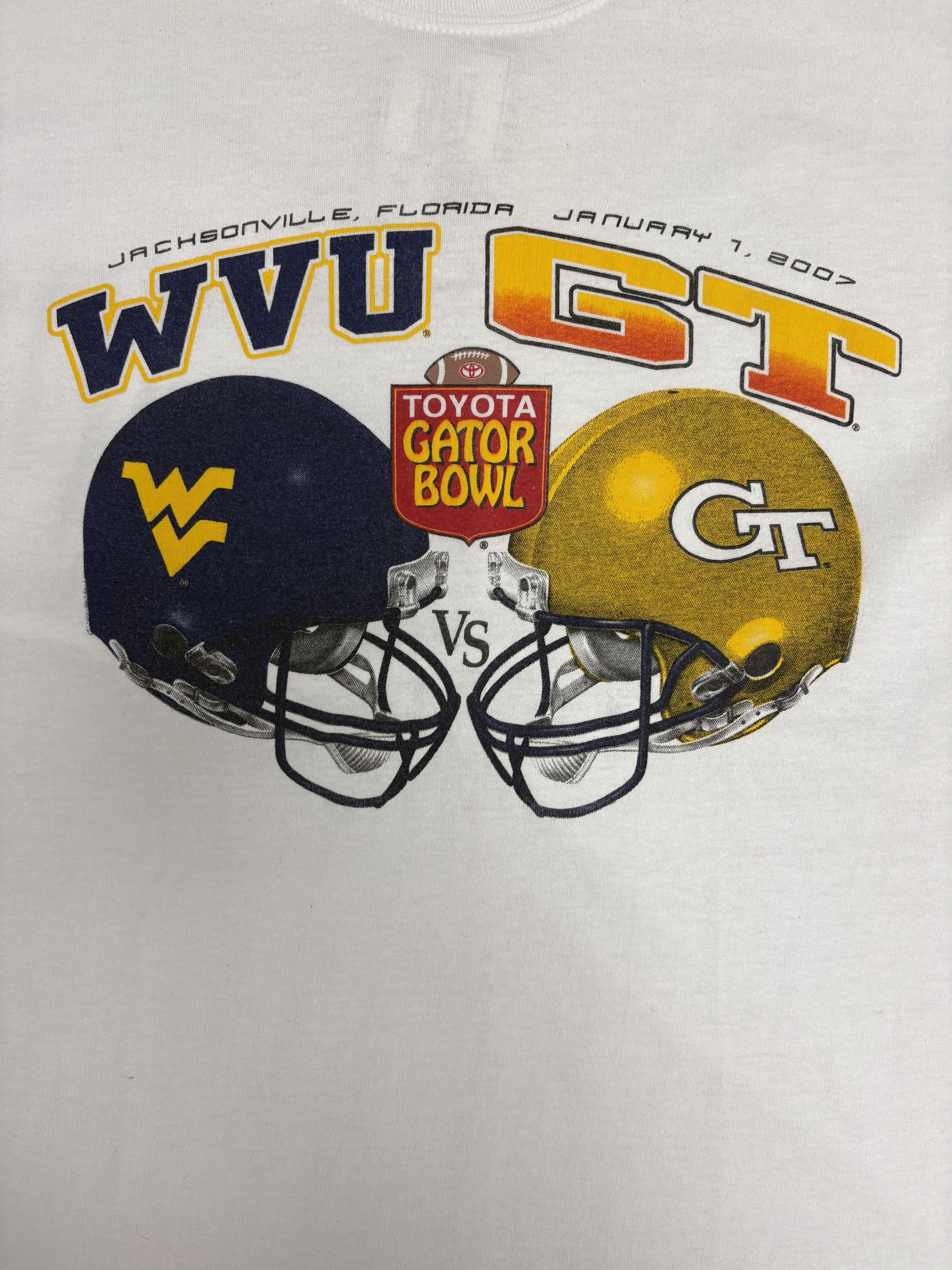 Vintage West Virginia vs. Georgia Tech Gator Bowl Vintage Tee Size US XL / EU 56 / 4 - 2 Thumbnail
