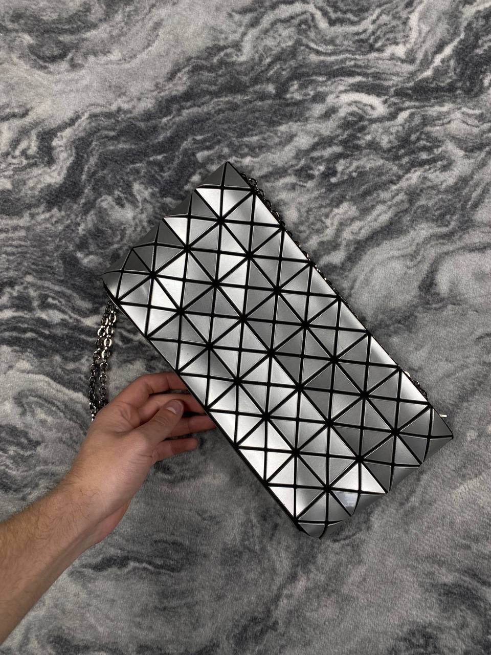 Issey Miyake Bao Bao Bao Bao Issey Miyake Clutch Bag Women Gray Size ONE SIZE - 2 Thumbnail