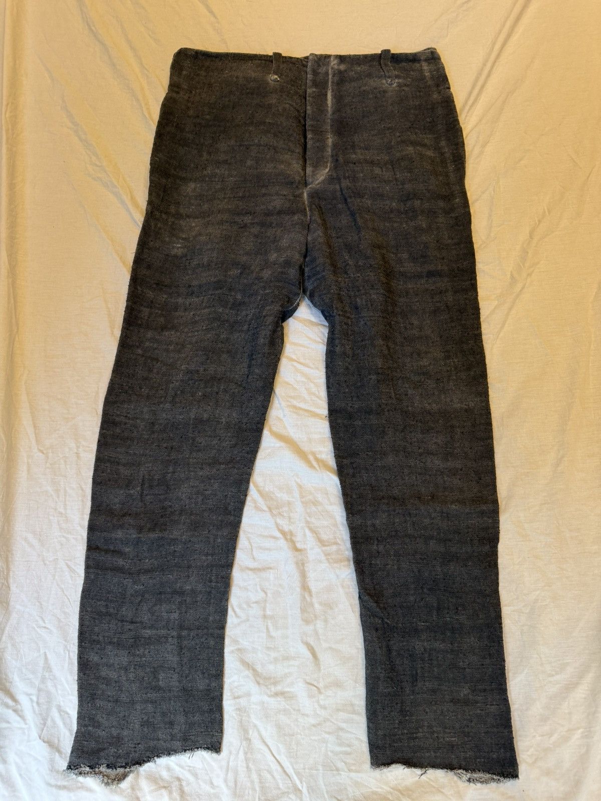 Label Under Construction Raw silk pants Size US 32 / EU 48 - 1 Thumbnail