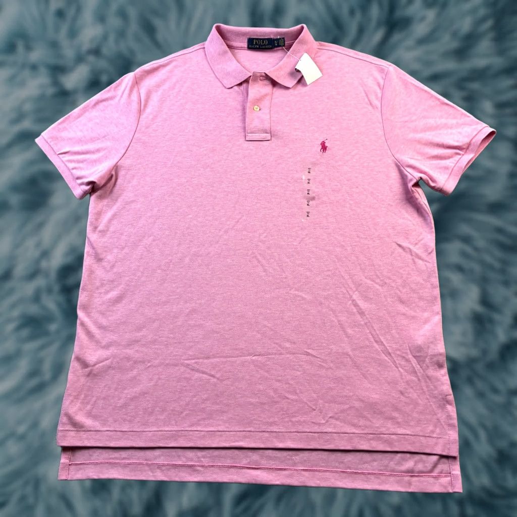 Polo Ralph Lauren Polo Ralph Lauren Shirt XL Pink Polo Bear Logo Short Sleeve Cotton Classic Men’s Size US XL / EU 56 / 4 - 1 Thumbnail