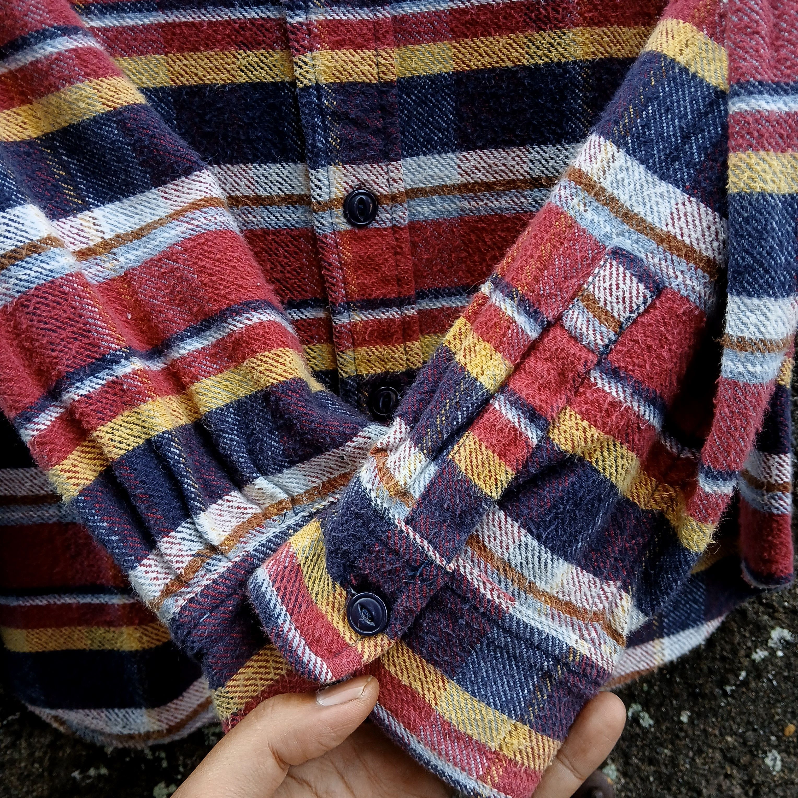 Japanese Brand Vintage flannel shirt cube sugar japan Size US M / EU 48-50 / 2 - 6 Thumbnail