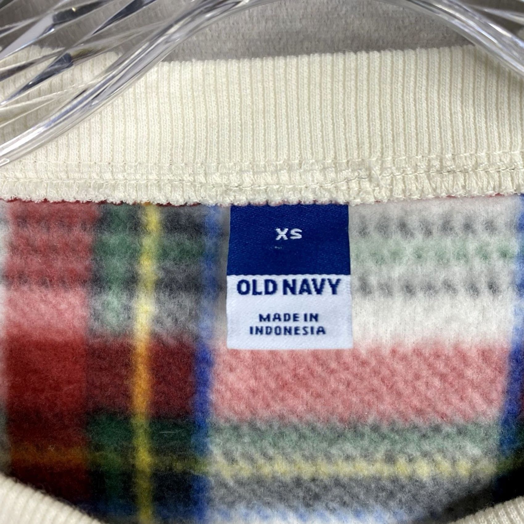 Old Navy Old Navy Womens Pajamas XS Plaid Fleece Cozy Short Romper 1 Pc Shirt Holiday Womens Size 26" / US 2 / IT 38 - 3 Thumbnail