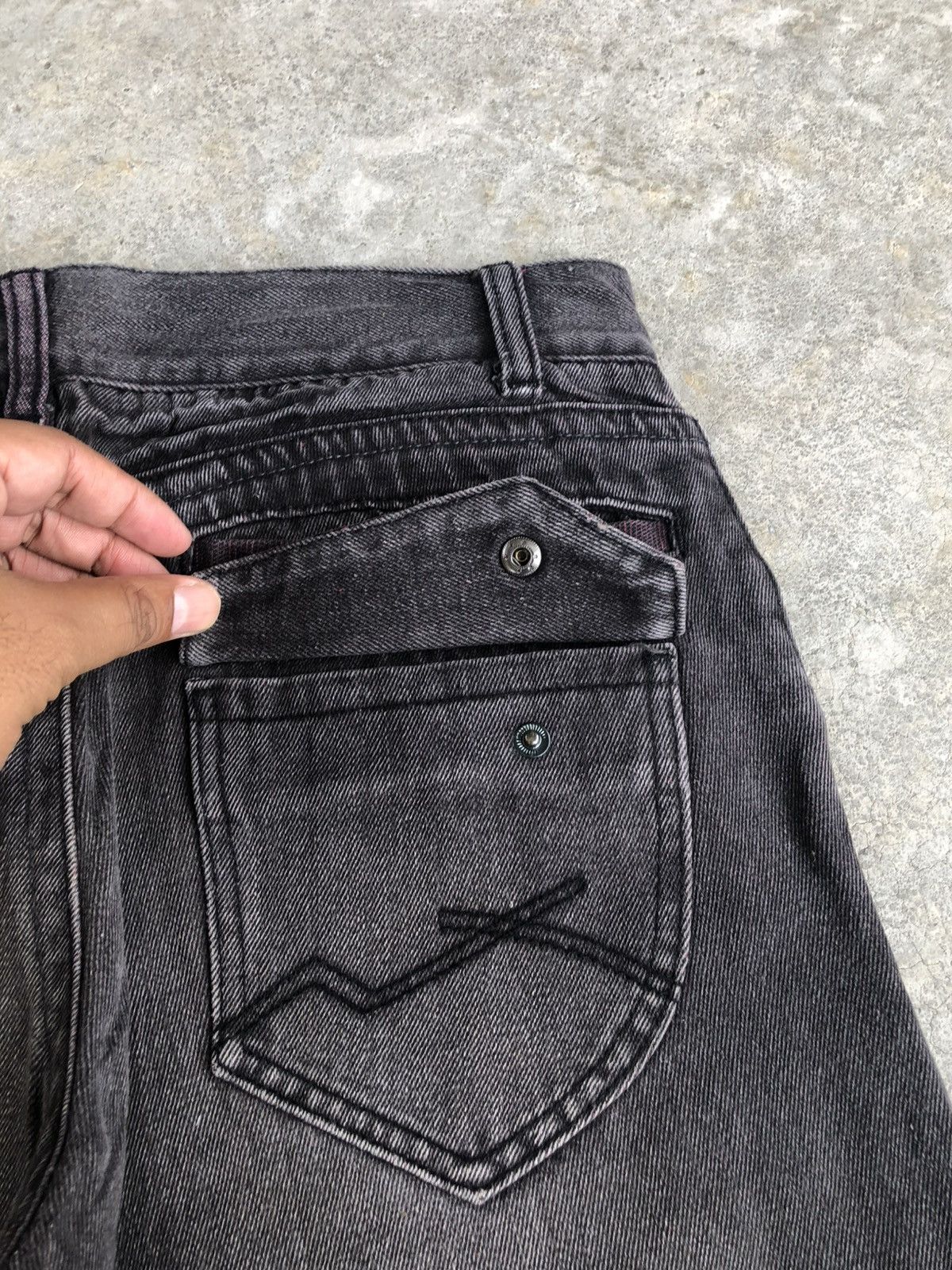If Six Was Nine Flared Male Bootcut Jeans Distessed Denim Size US 31 - 18 Thumbnail