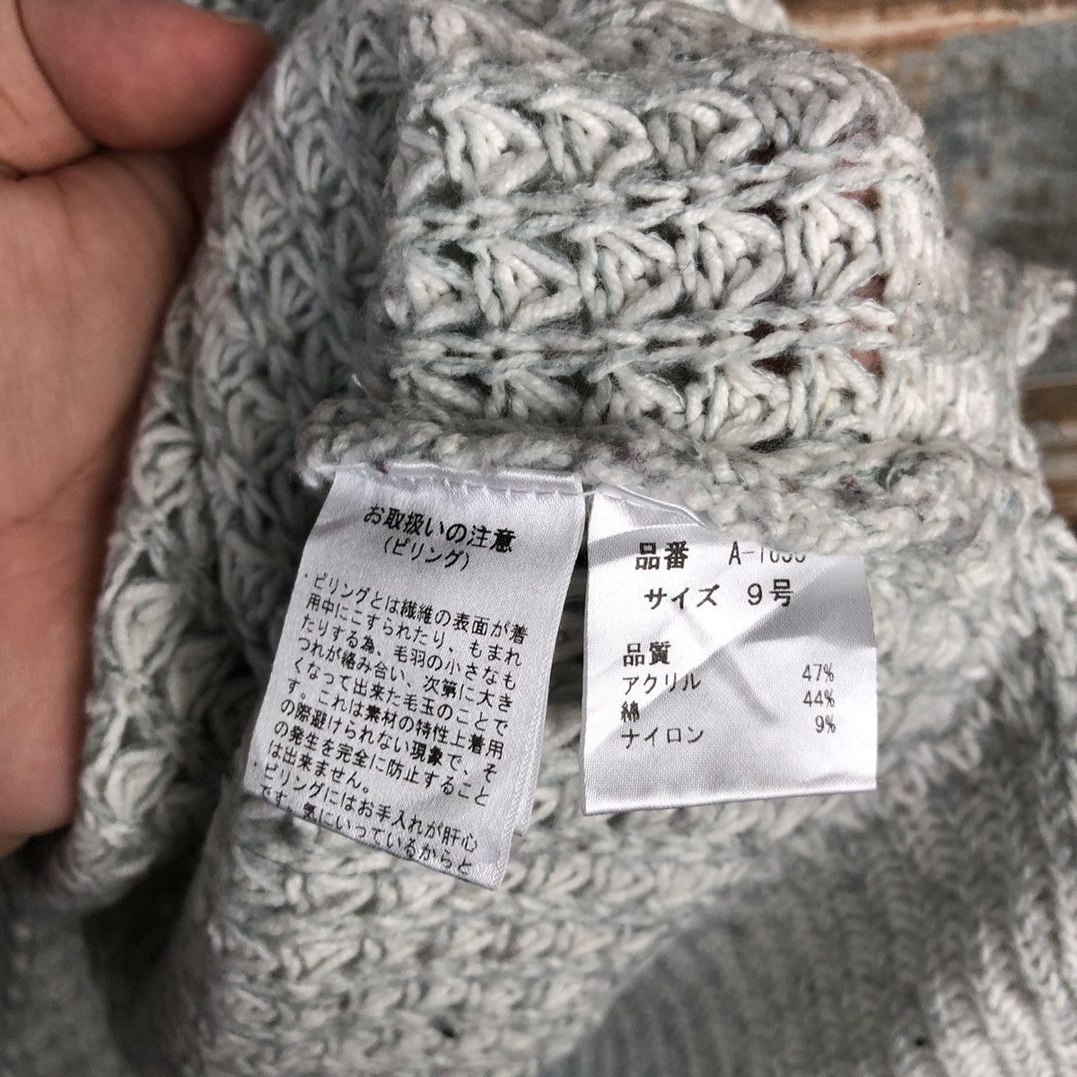Homespun Knitwear × Japanese Brand Scot Club Grey vintage Knitwear #A1278 Size L / US 10 / IT 46 - 11 Thumbnail