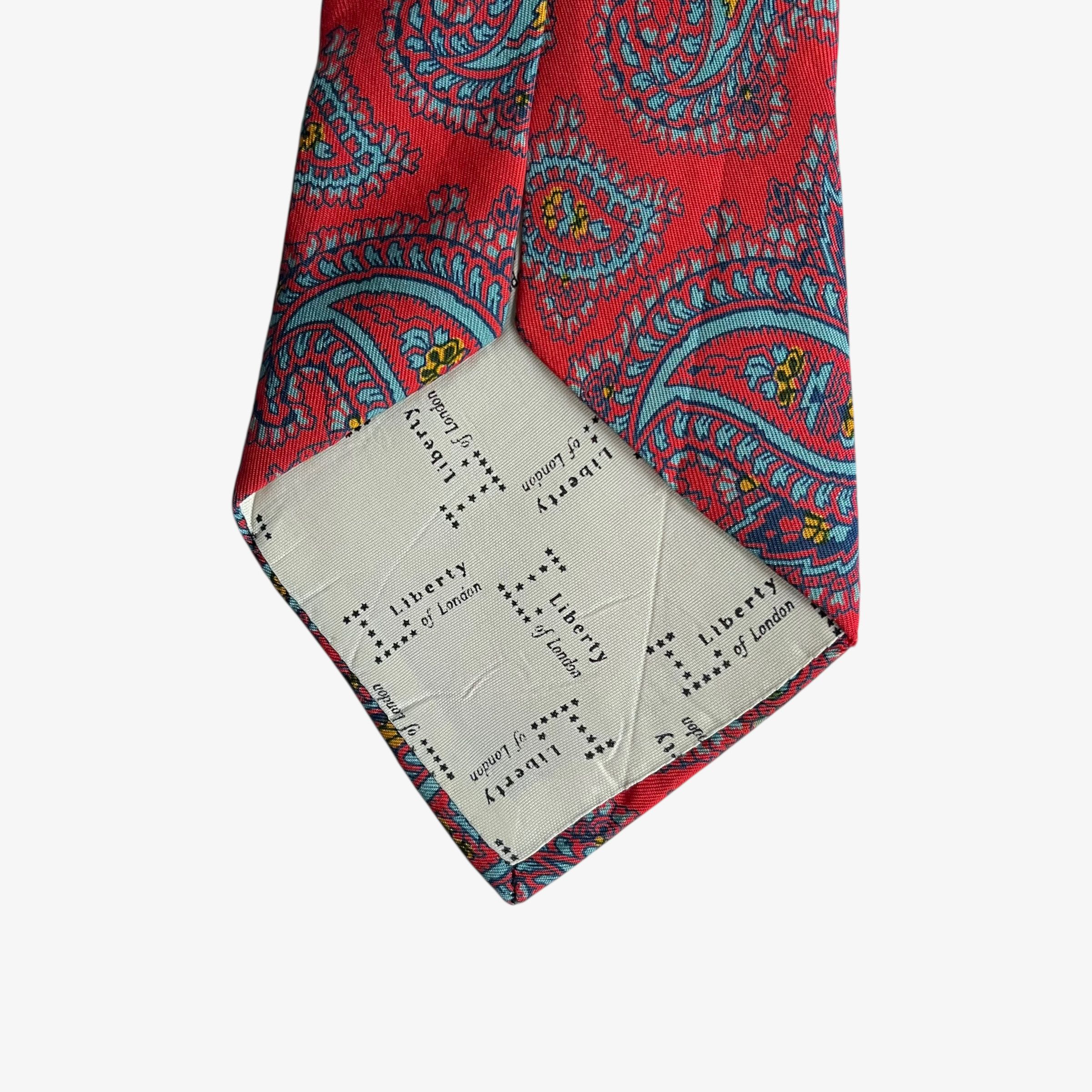 Liberty Vintage 70s Liberty Of London Paisley Print Wide Silk Tie Size ONE SIZE - 2 Thumbnail