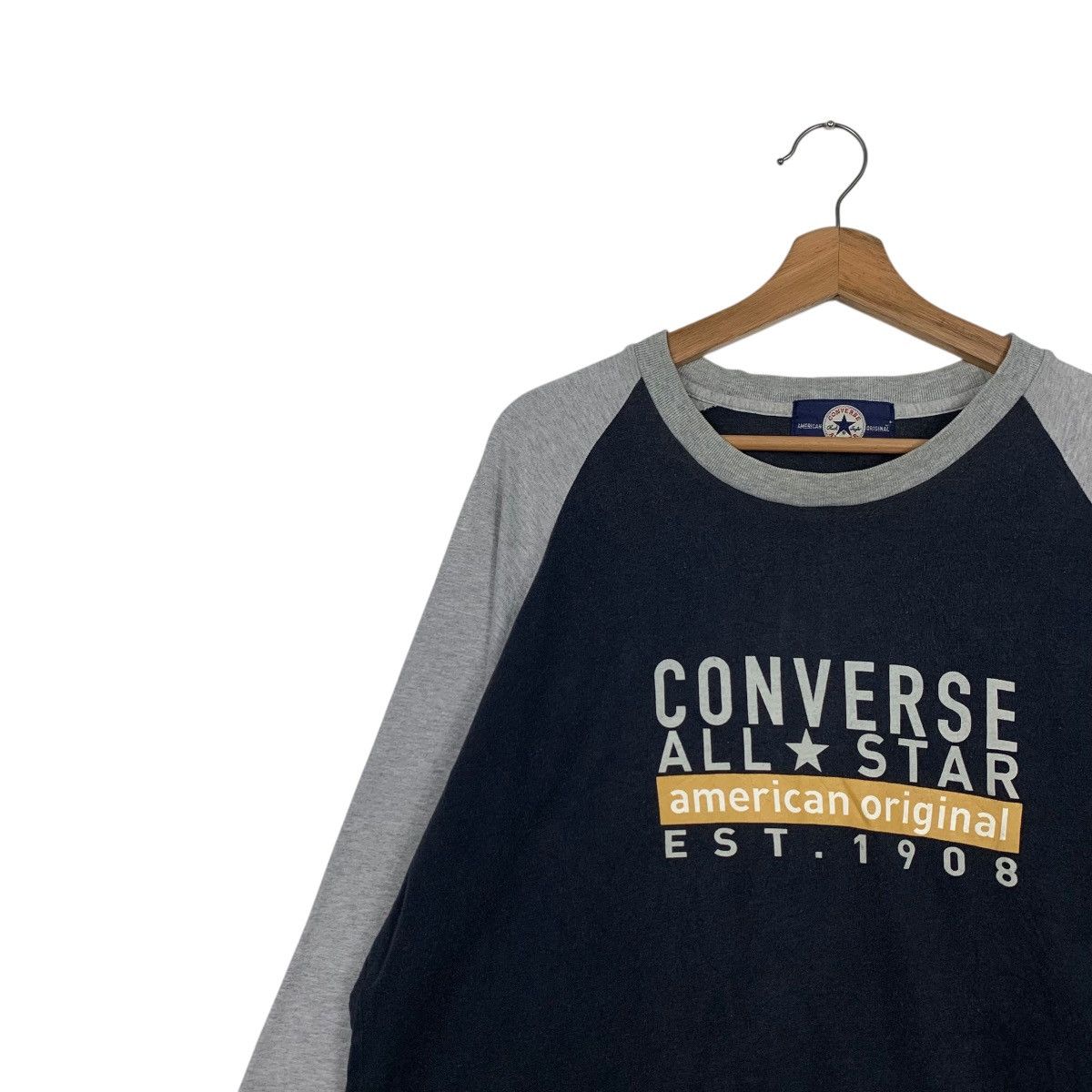 Converse CONVERSE All Star Big Logo Long Sleeve T Shirt #2627-C118 Size US L / EU 52-54 / 3 - 6 Thumbnail