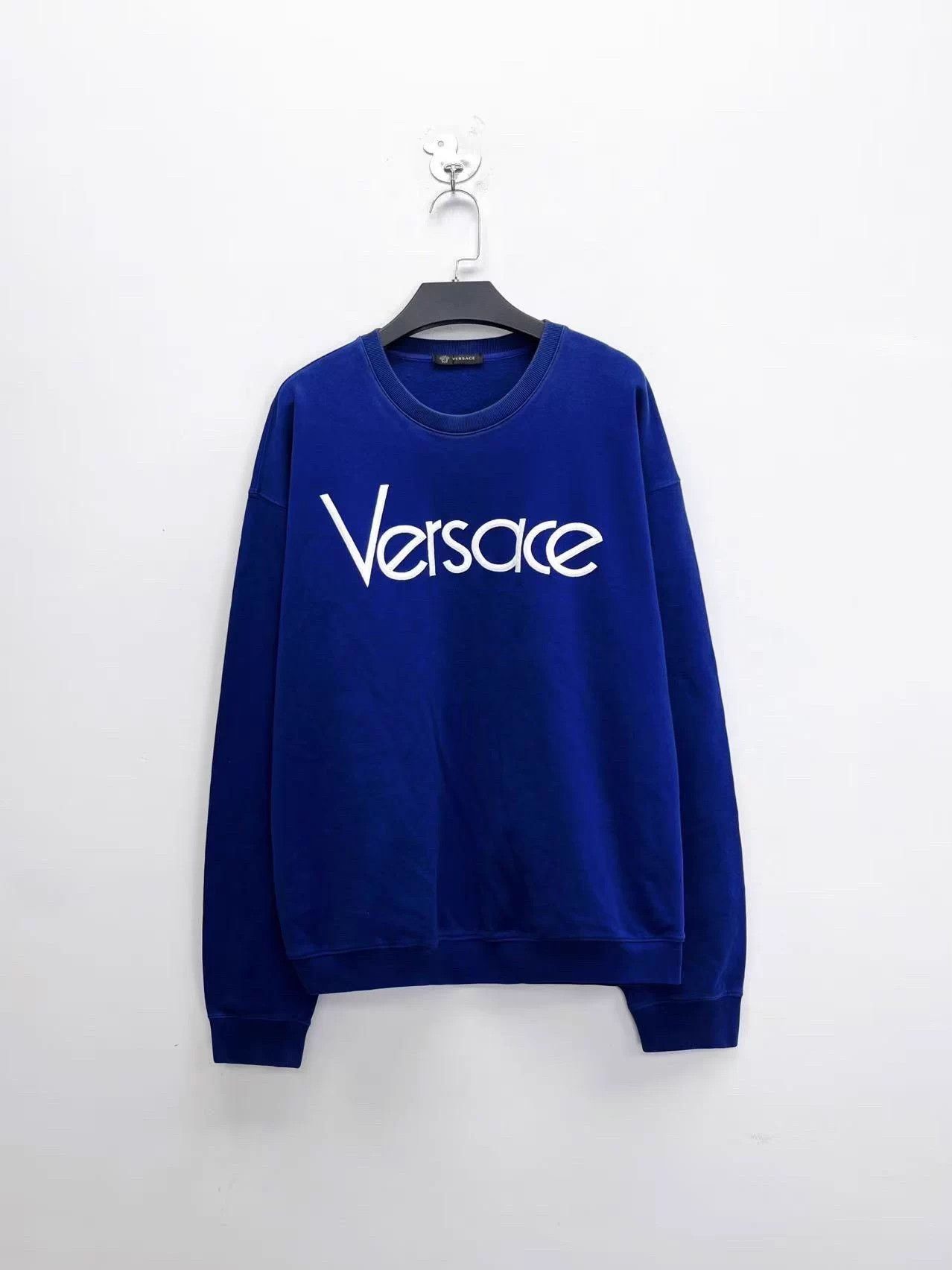 Versace Versace blue 5xl embroidered logo sweatshirt Size US XXL / EU 58 / 5 - 1 Thumbnail
