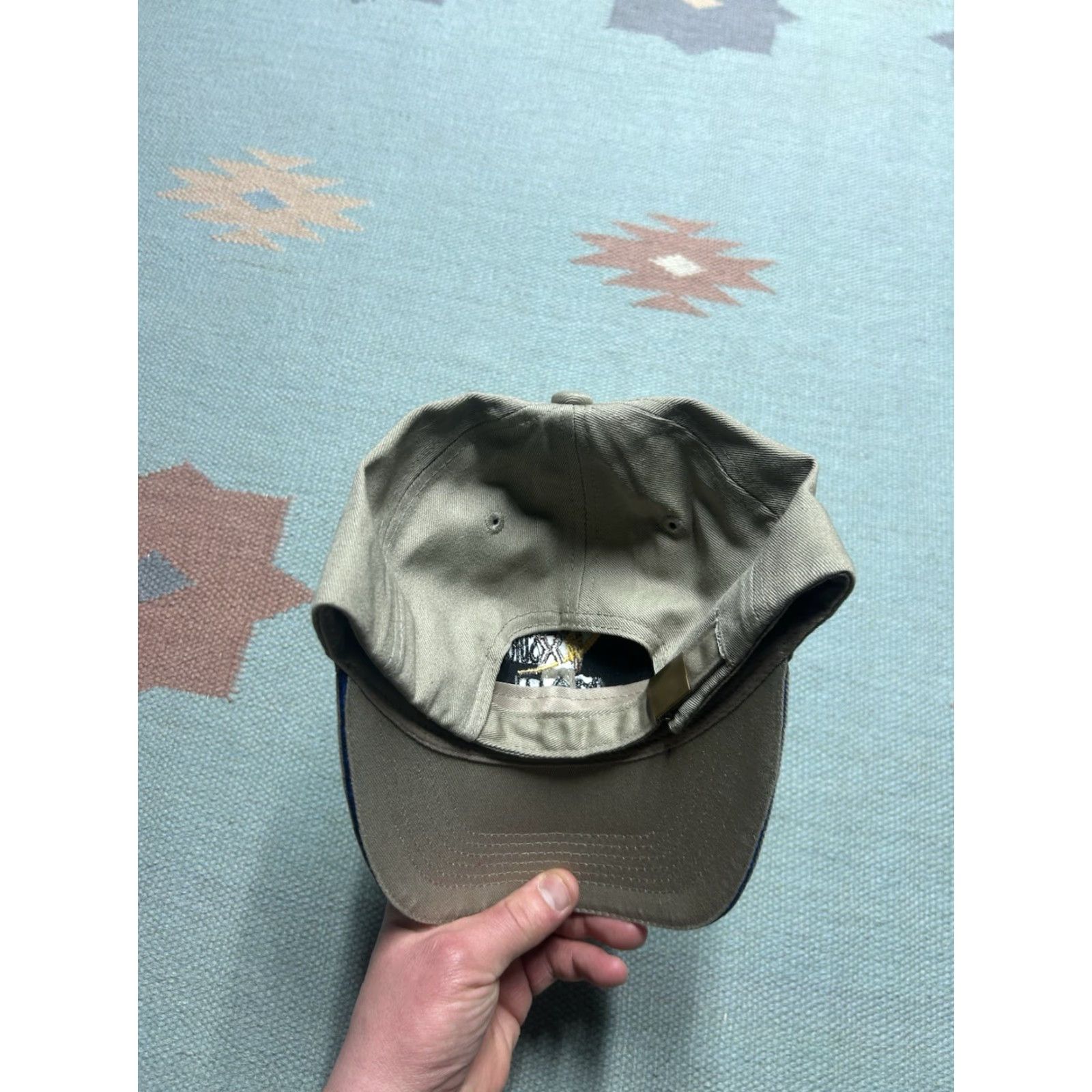 Vintage VINTAGE Ocean Baseball Cap Men Adjustable Beige Maui Hawaii Tiki Surf Beach Ocean Cap Hats Mens Size ONE SIZE - 4 Thumbnail