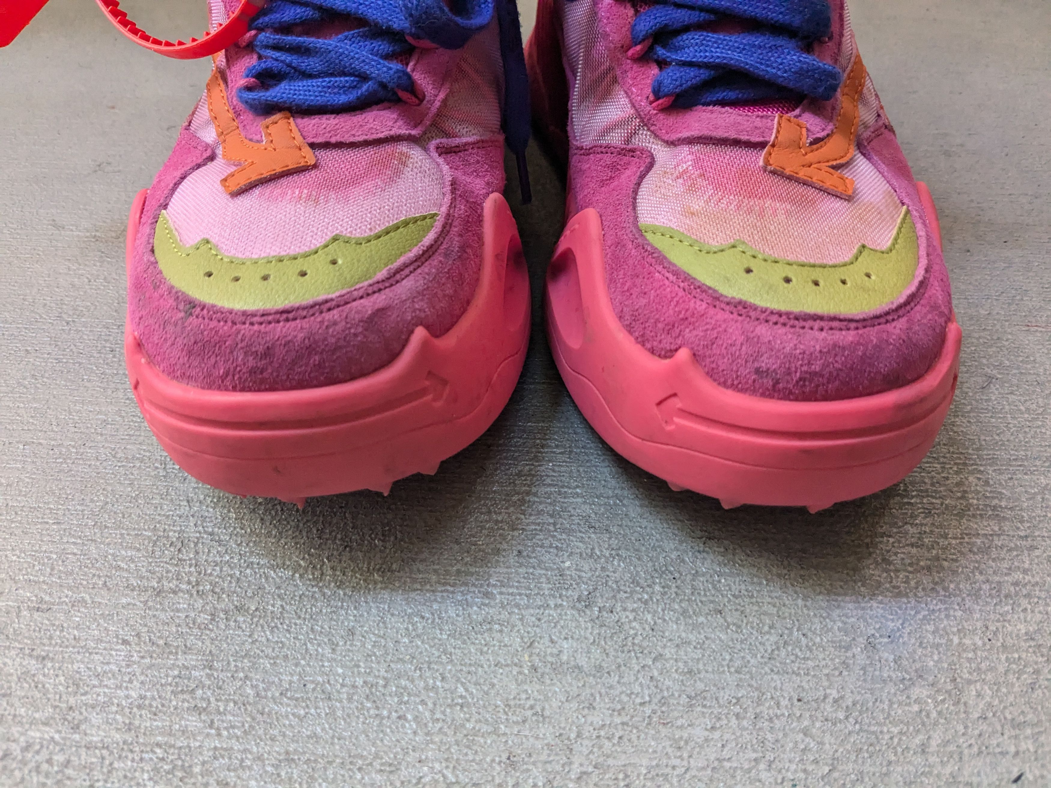 Off-White Off-White Odsy-2000 Sneakers Pink 7 40 Suede Size US 7 / EU 40 - 2 Thumbnail