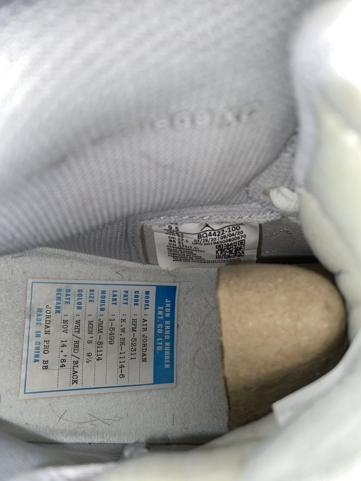 Nike Jordan 1 Retro 85 Hi Neutral Grey Size US 9.5 / EU 42-43 - 6 Thumbnail