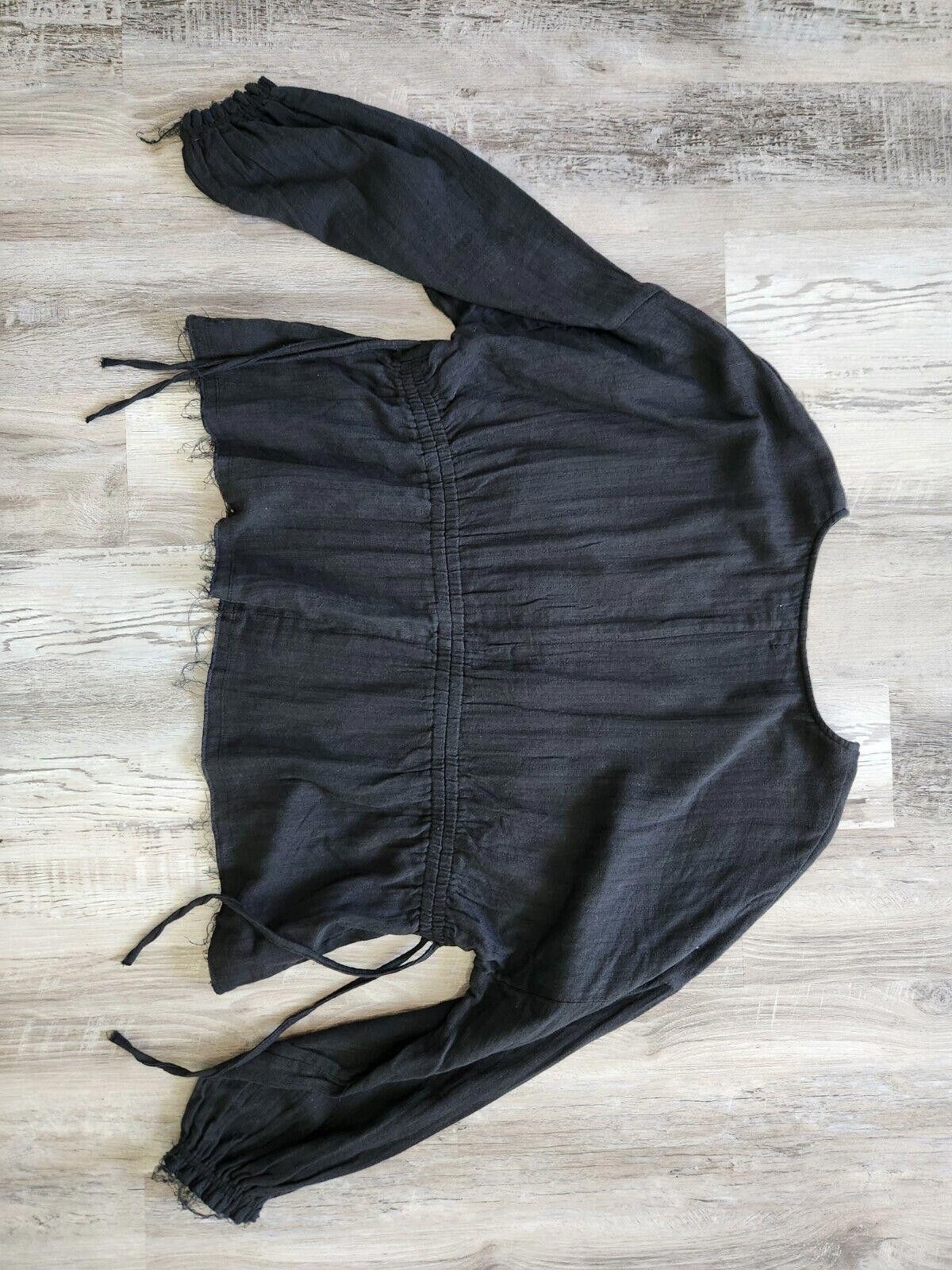 Designer True Craft Womens Top 3x Plus Size Black Boho V Neck Hippie Size 3XL / US 20-22 - 9 Thumbnail