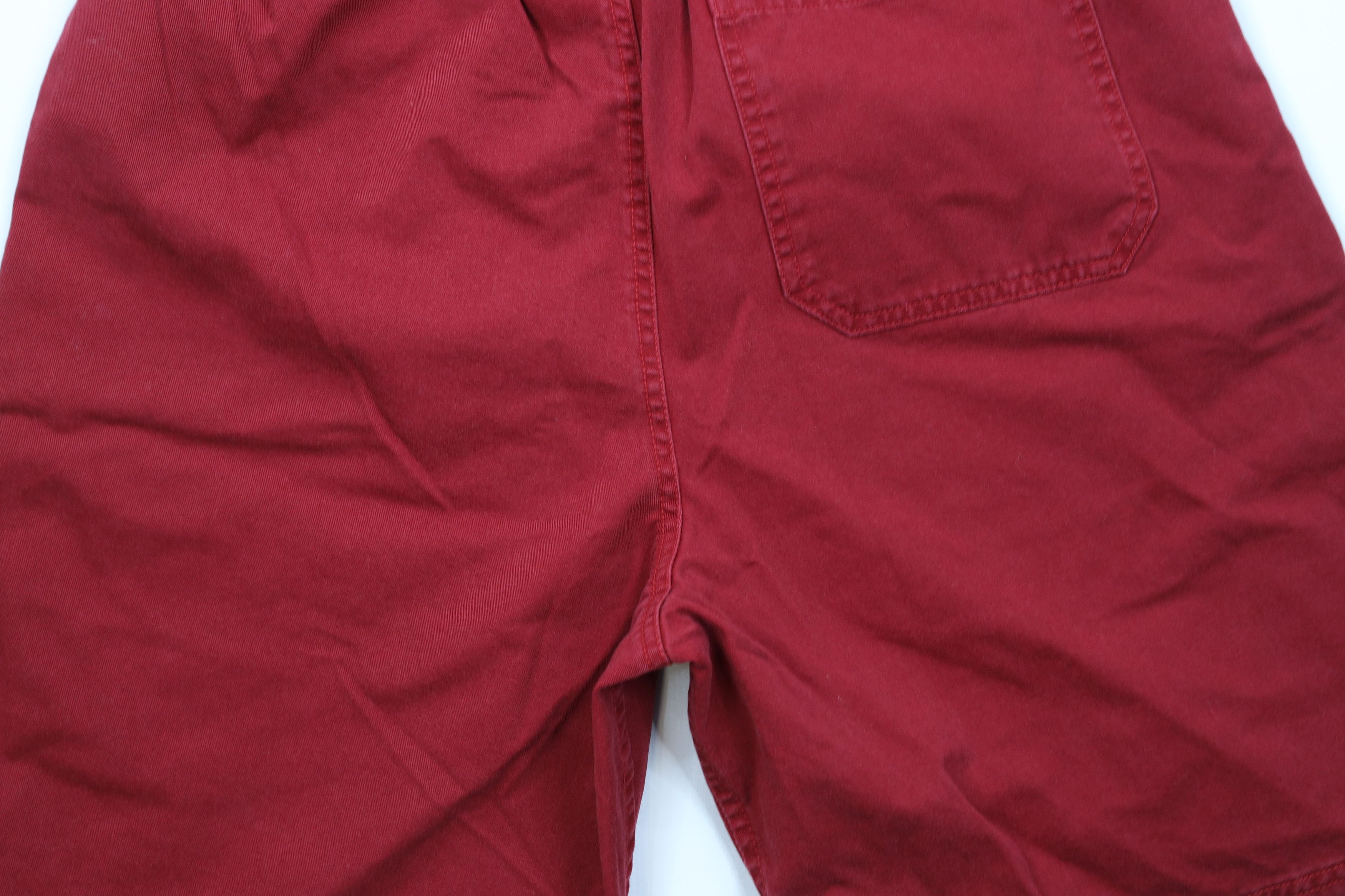Vintage Vintage 90s Streetwear Striped Above Knee Shorts Cotton Red Size US 32 / EU 48 - 10 Thumbnail