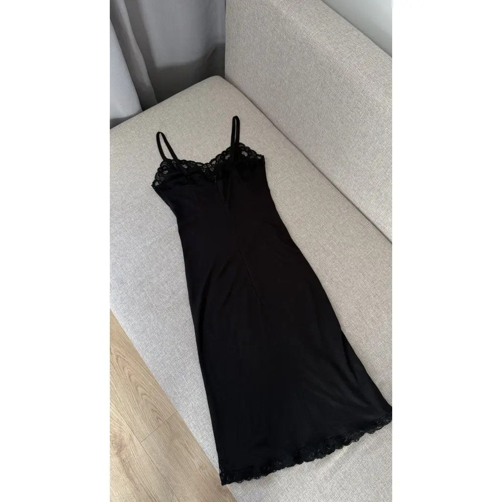 Dolce & Gabbana Dolce & Gabbana Black Bodycon Lace Slip Dress Size IT 40 Size S / US 4 / IT 40 - 5 Thumbnail