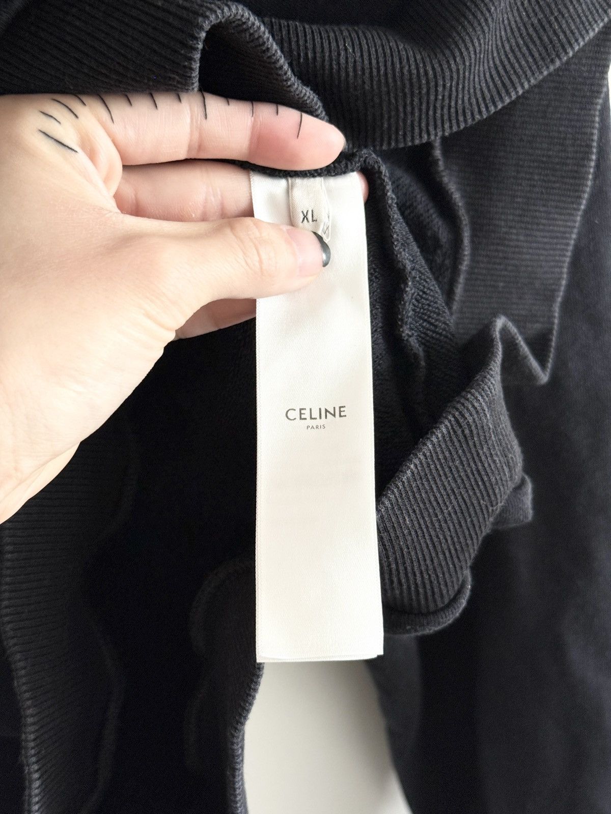 Celine ICONIC! Celine Center Logo Hoodie Size US XL / EU 56 / 4 - 6 Thumbnail