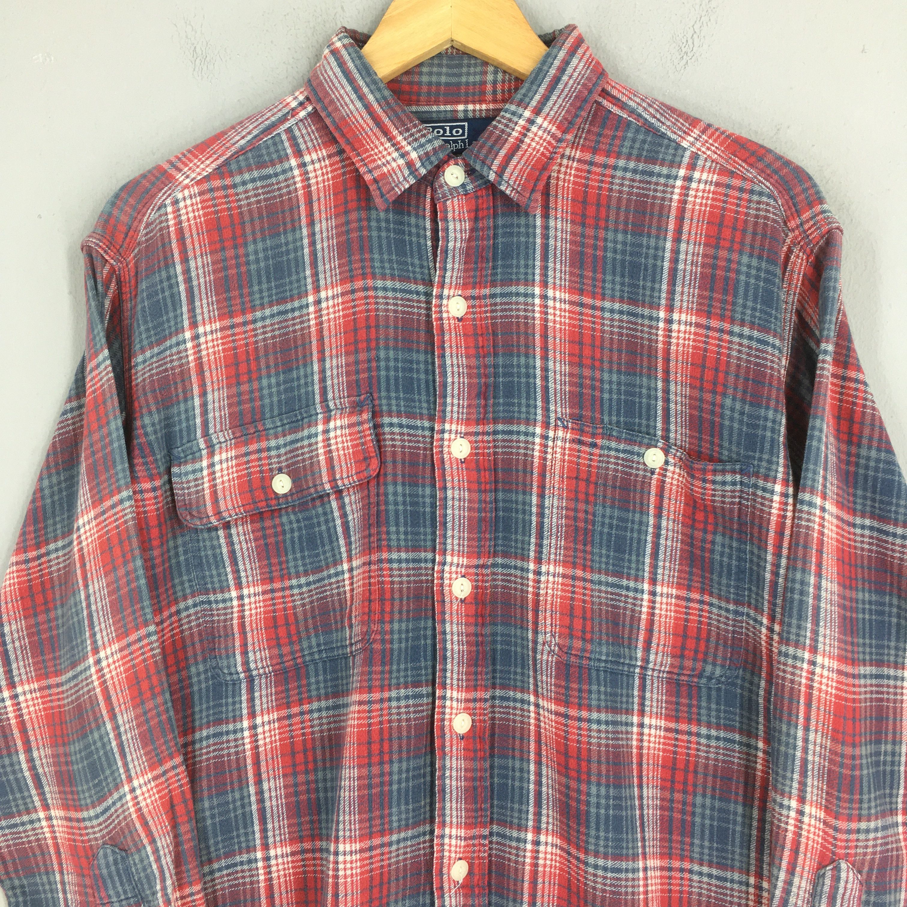 Polo Ralph Lauren Vintage 90's Polo Ralph Lauren Checkered Shirt Medium Size US M / EU 48-50 / 2 - 2 Thumbnail