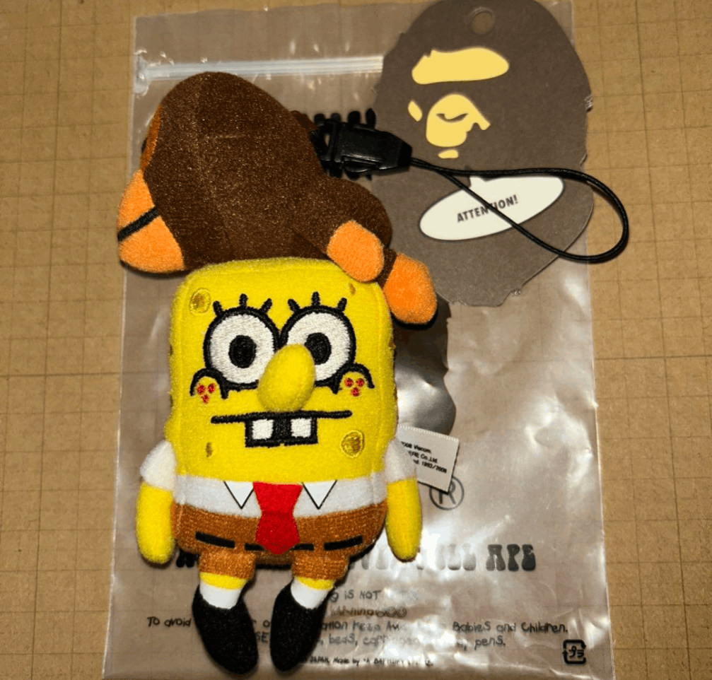 Bape Abathing Ape Collaboration Sponge Bob Milo Strap Size ONE SIZE - 1 Thumbnail