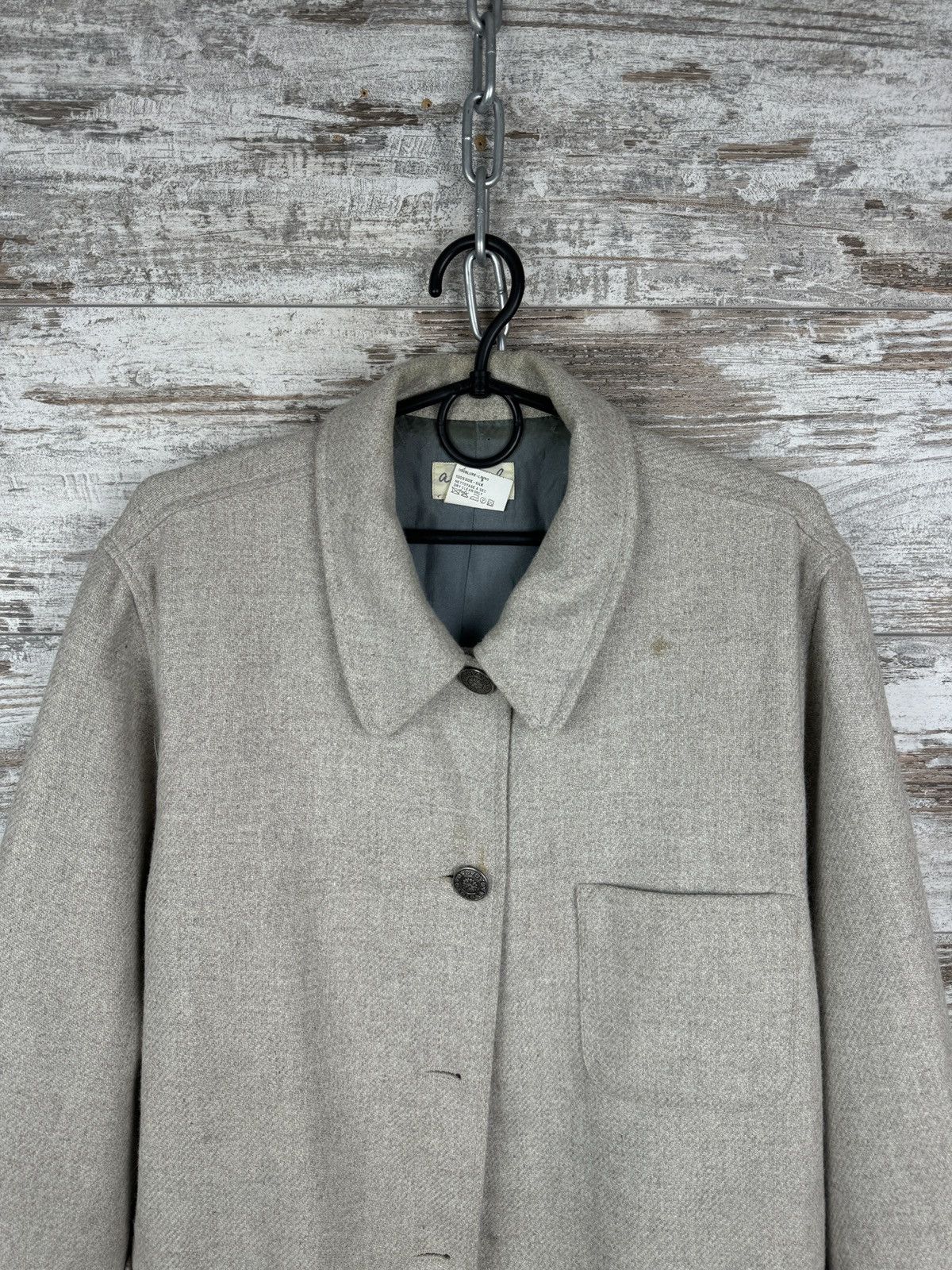agnes b. Mens Vintage Agnes B. Paris Wool Jacket overshirt sweatshirt Size US M / EU 48-50 / 2 - 3 Thumbnail