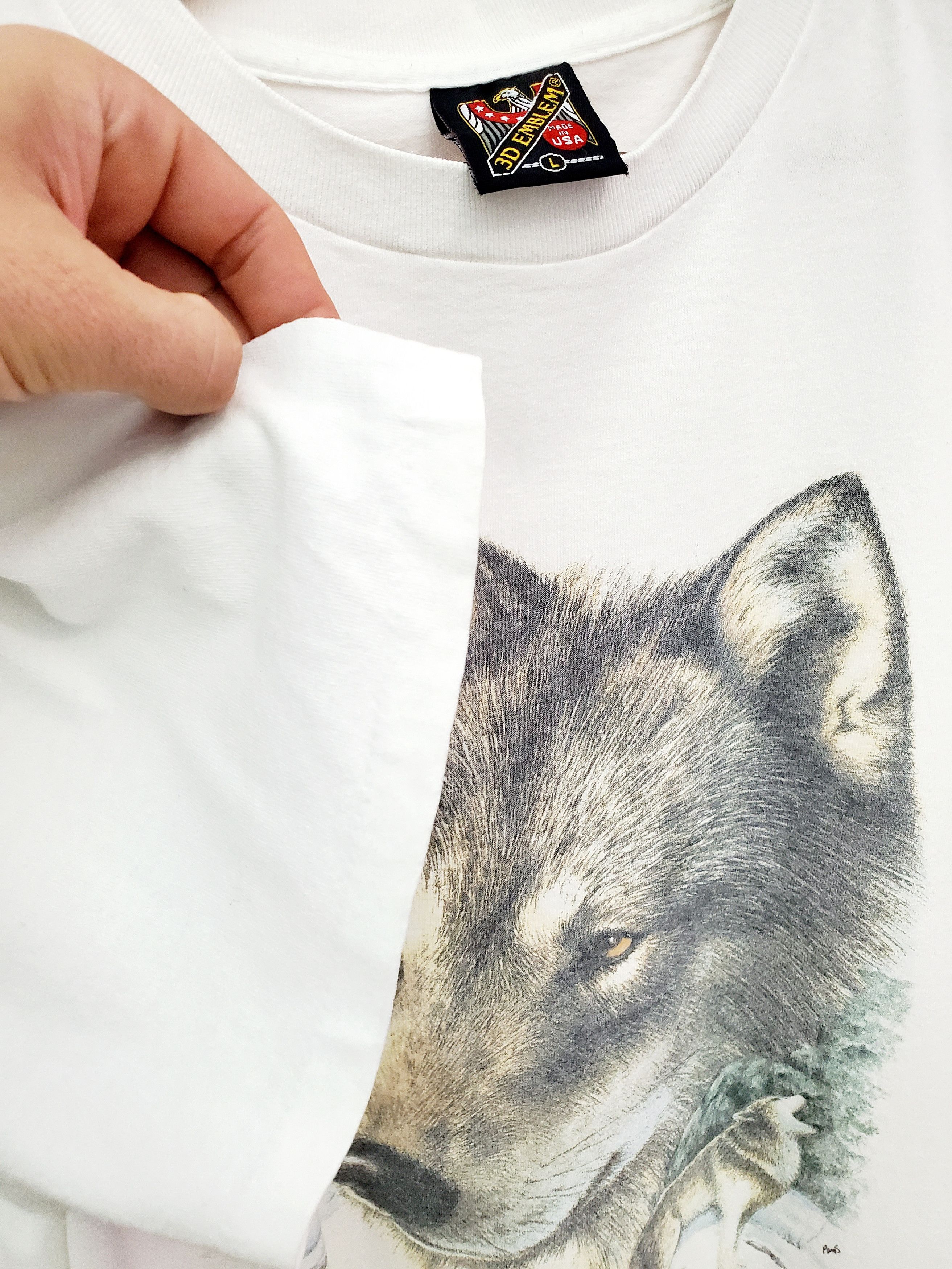 Harley Davidson × Vintage Rare VTG 3D EMBLEM Wolf Down To Earth Wolves 90sMotorcycle L Size US L / EU 52-54 / 3 - 3 Thumbnail