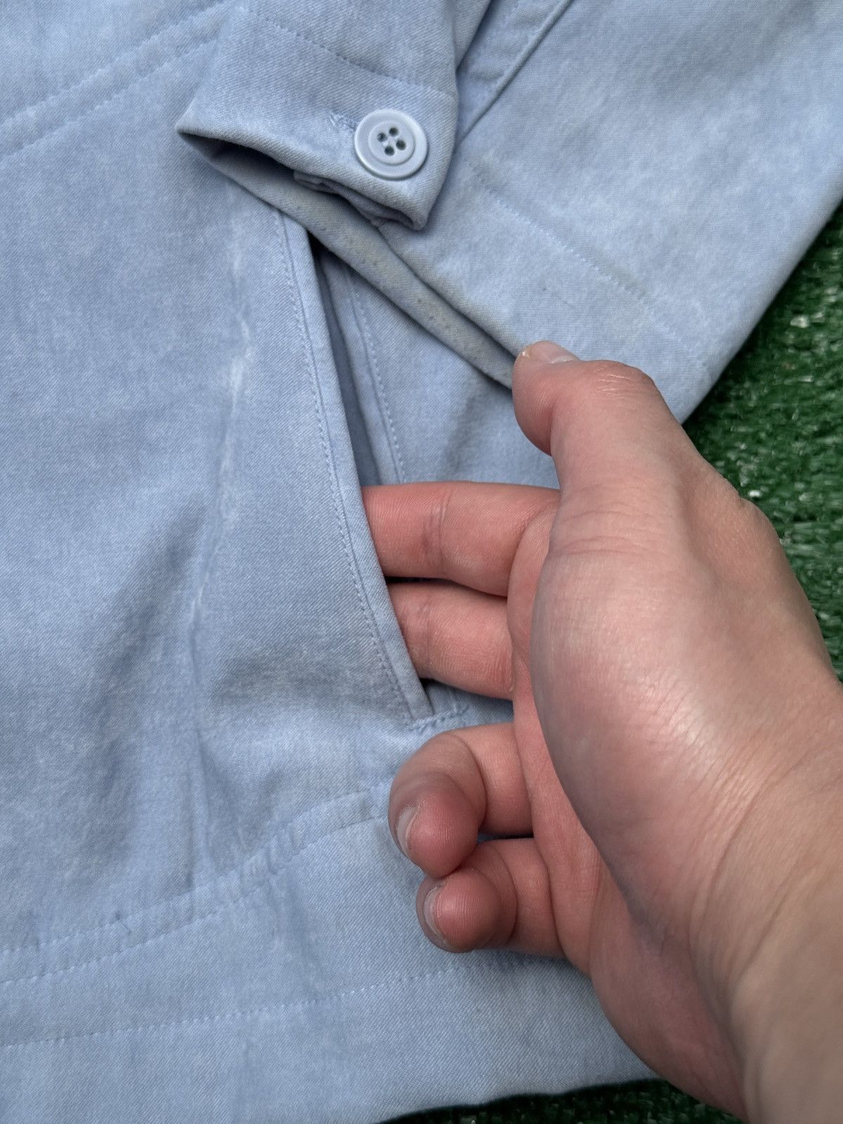 Other Baby Blue Button Up Shirt Size L / US 10 / IT 46 - 4 Thumbnail