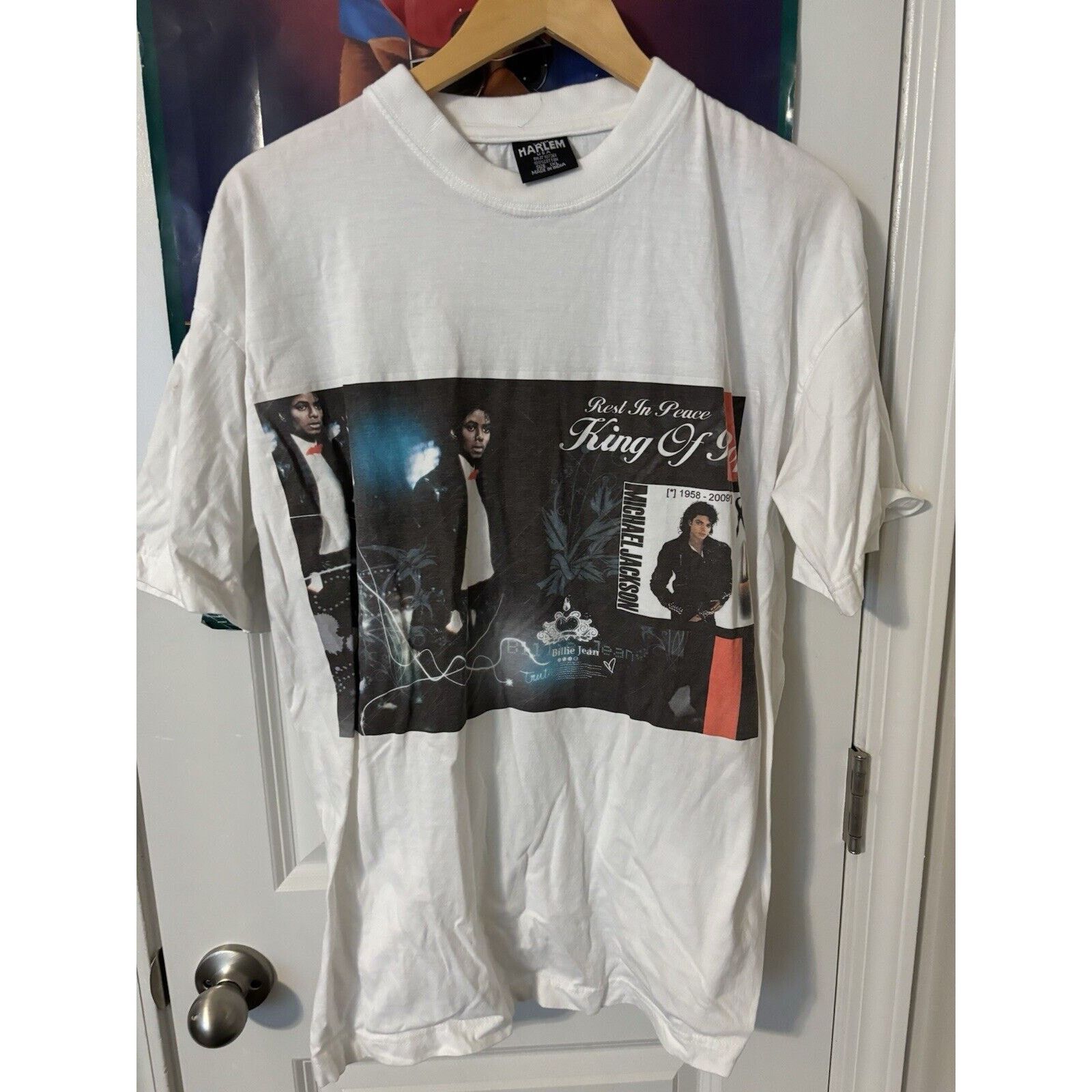 Michael Jackson vintage king of pop michael jackson white shirt size 1xl Size US XL / EU 56 / 4 - 2 Thumbnail