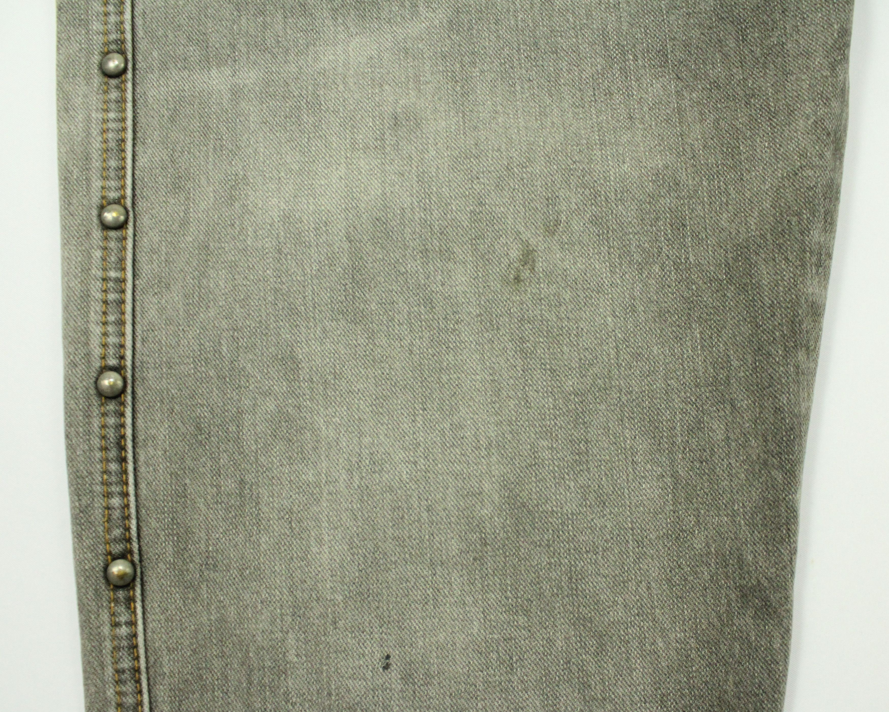 If Six Was Nine × In The Attic × Tornado Mart ALGONQUINS Denim Japanese Punk Gothic Grunge Outseam Riveted Size 32" / US 10 / IT 46 - 24 Thumbnail