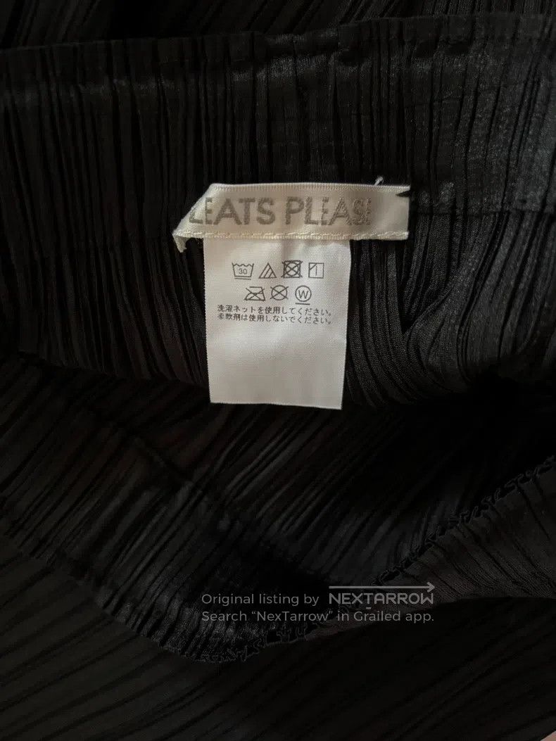 Issey Miyake Issey Miyake size:3 Black Pleated Wide-leg Casual Pants Size 31" - 2 Thumbnail
