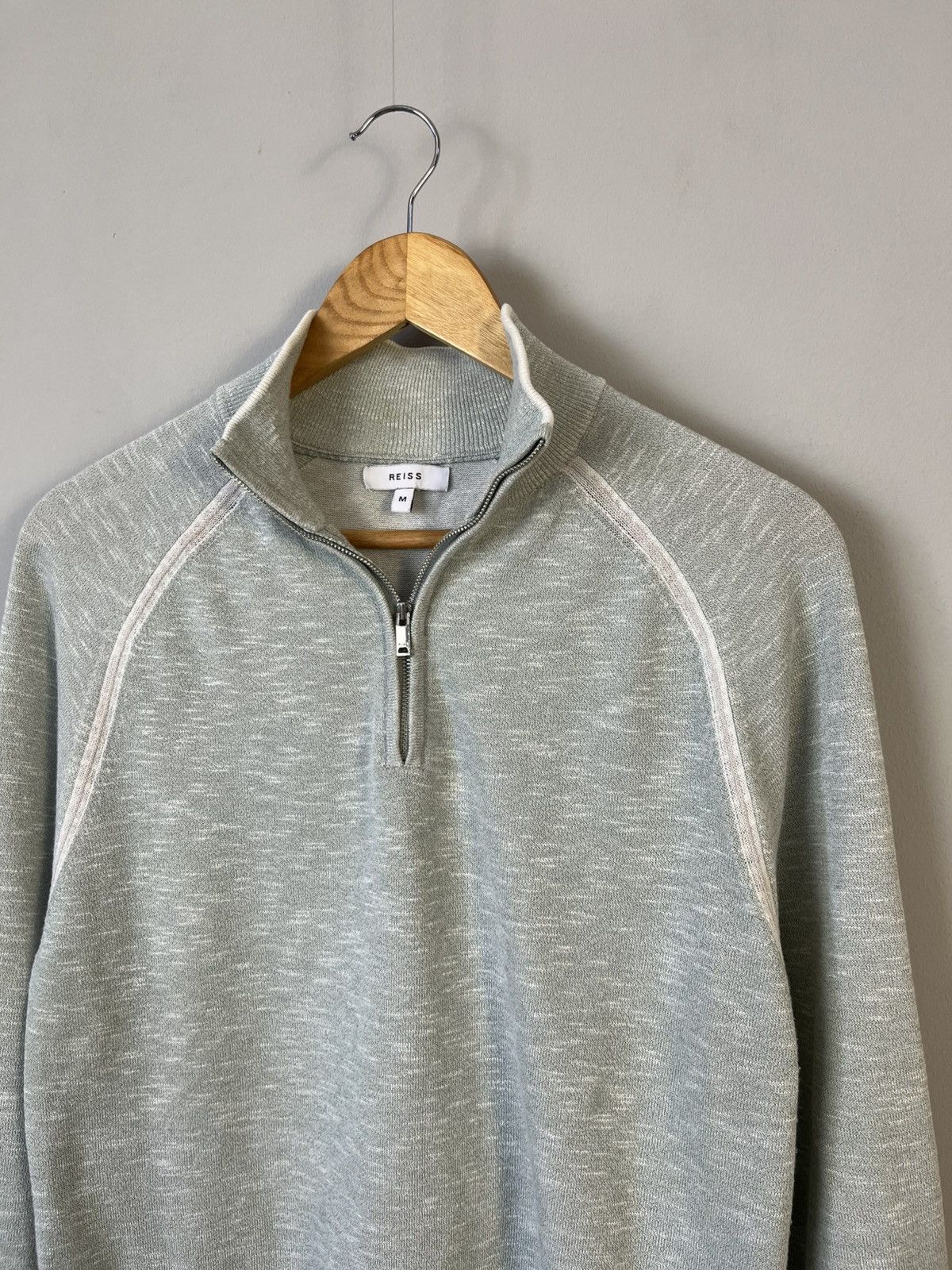Reiss REISS Classic Cotton & Viscose 1/4 Zip Sweater Jumper Size US M / EU 48-50 / 2 - 3 Thumbnail