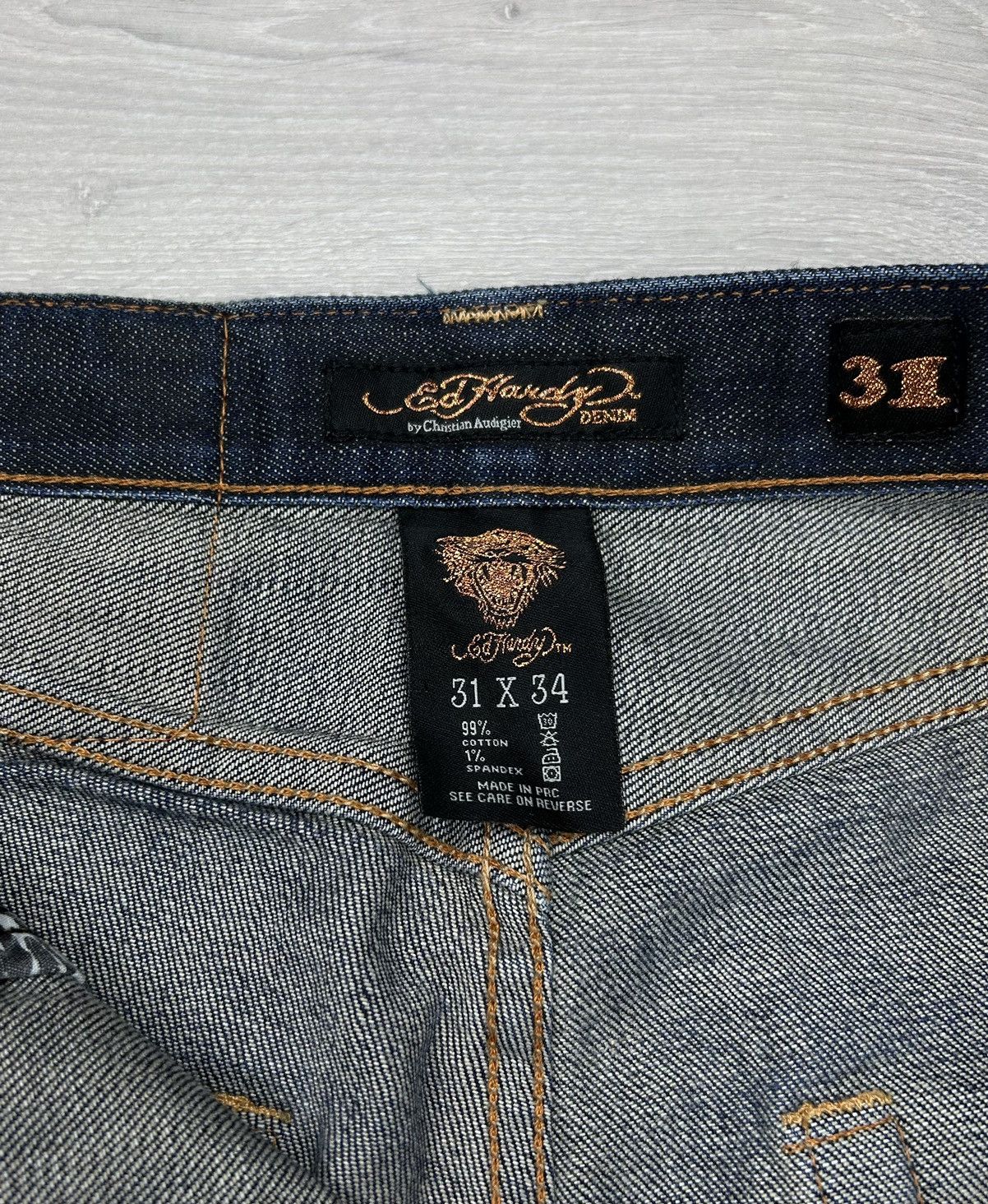 Ed Hardy Ed Hardy Vintage Denim Jeans Size 31 Size US 31 - 6 Thumbnail