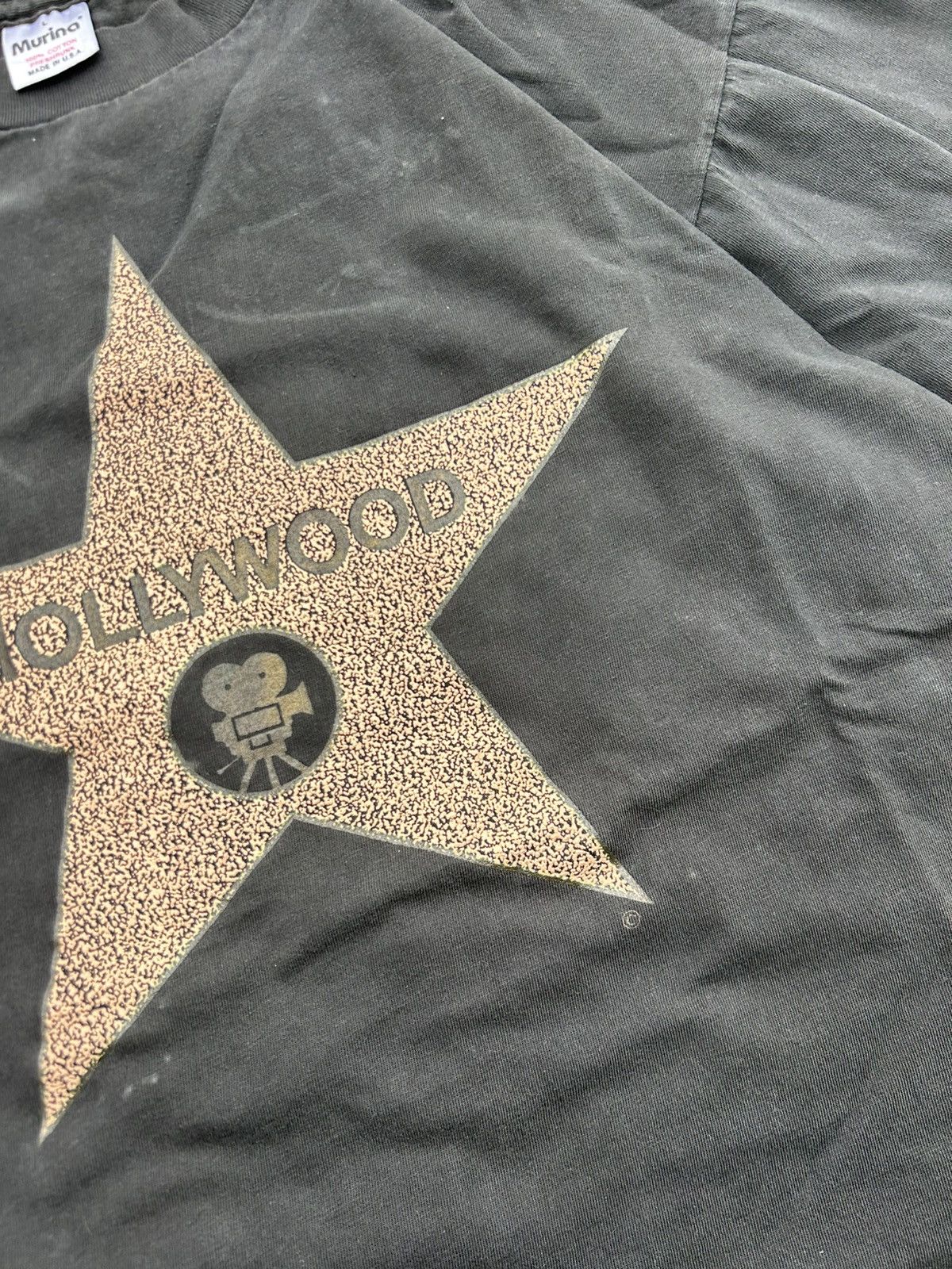 Vintage ⚡️OFFER ME⚡️Vintage Thrash 90s Hollywood Walk of Fame Star Tee Size US L / EU 52-54 / 3 - 3 Thumbnail