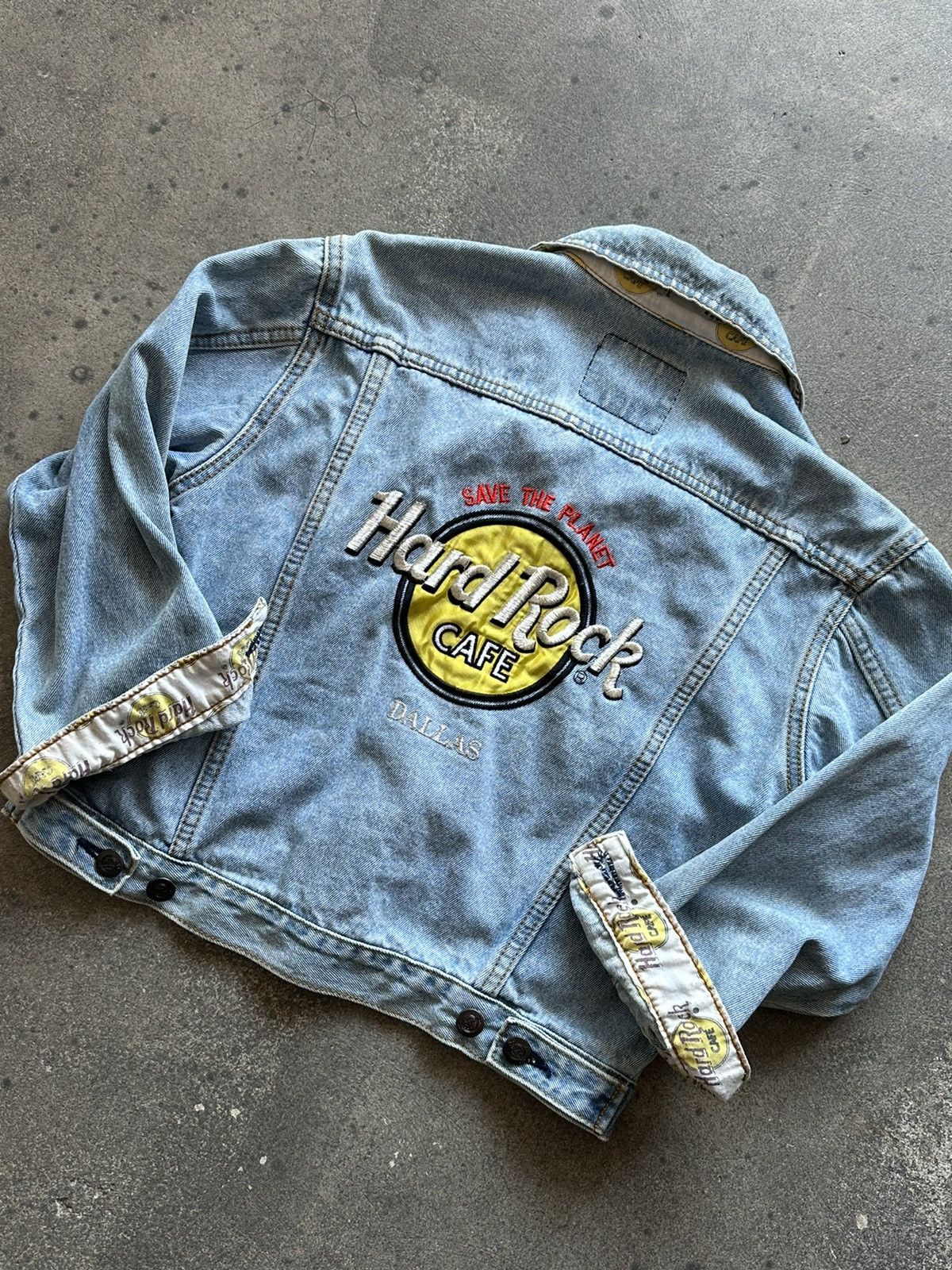 Hard Rock Cafe 90s Hard Rock Cafe denim jacket Size M / US 6-8 / IT 42-44 - 9 Thumbnail