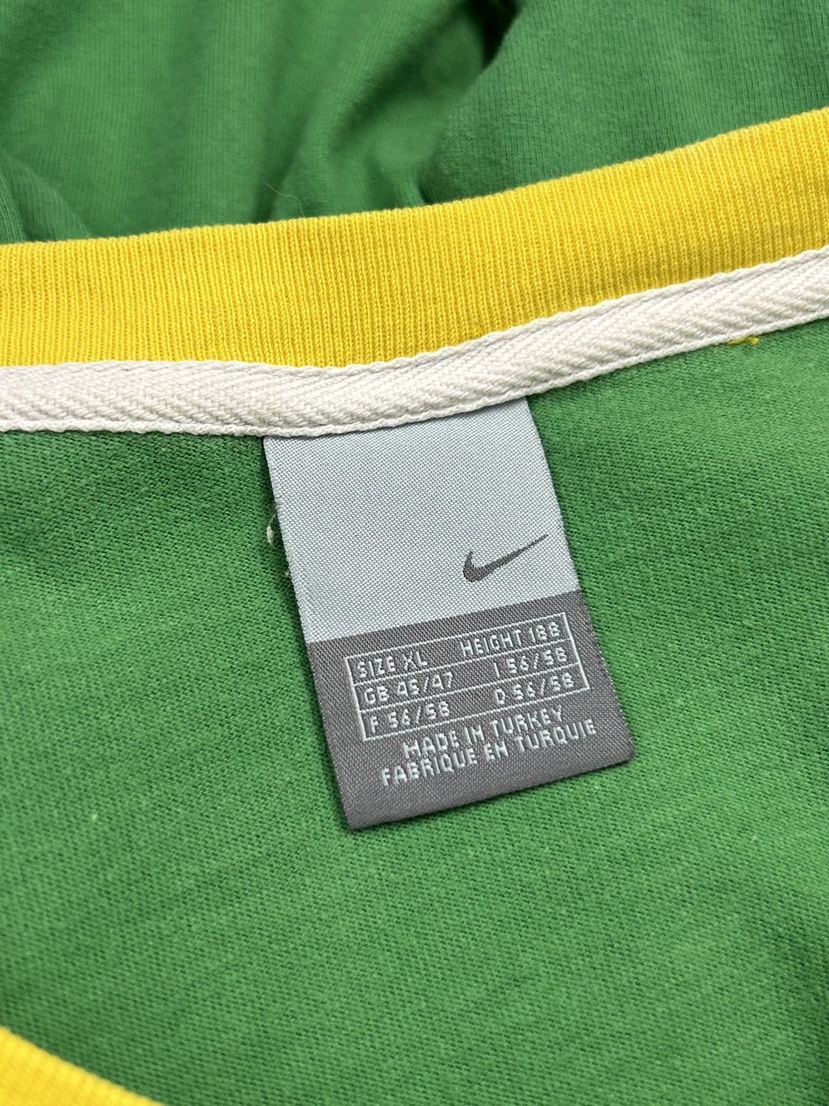 Nike Vintage Nike Brasil Football T-Shirt Green Size XL Size US XL / EU 56 / 4 - 6 Thumbnail