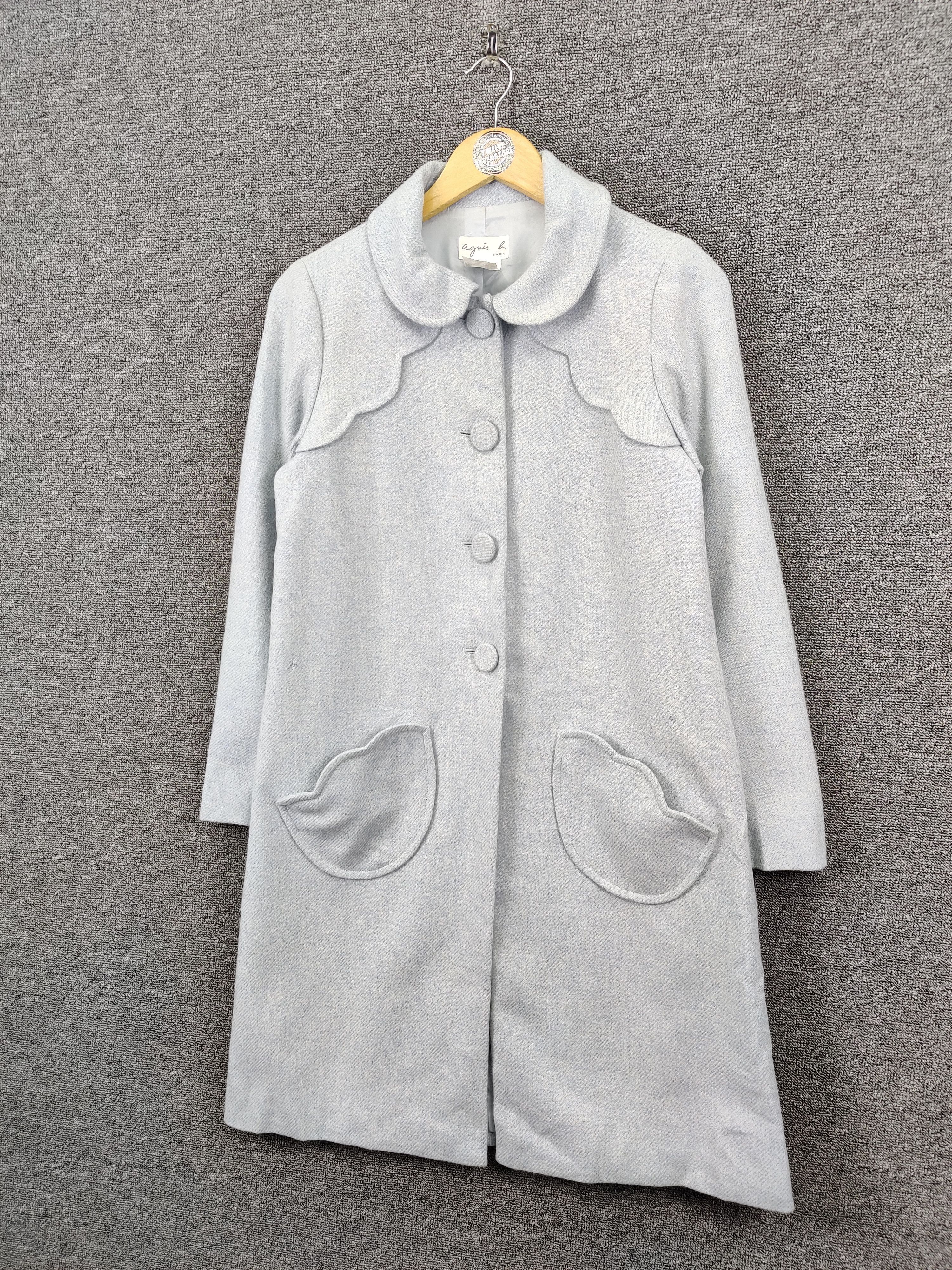 agnes b. Vintage Agnes B Paris Wool Long Coat Size US S / EU 44-46 / 1 - 2 Thumbnail