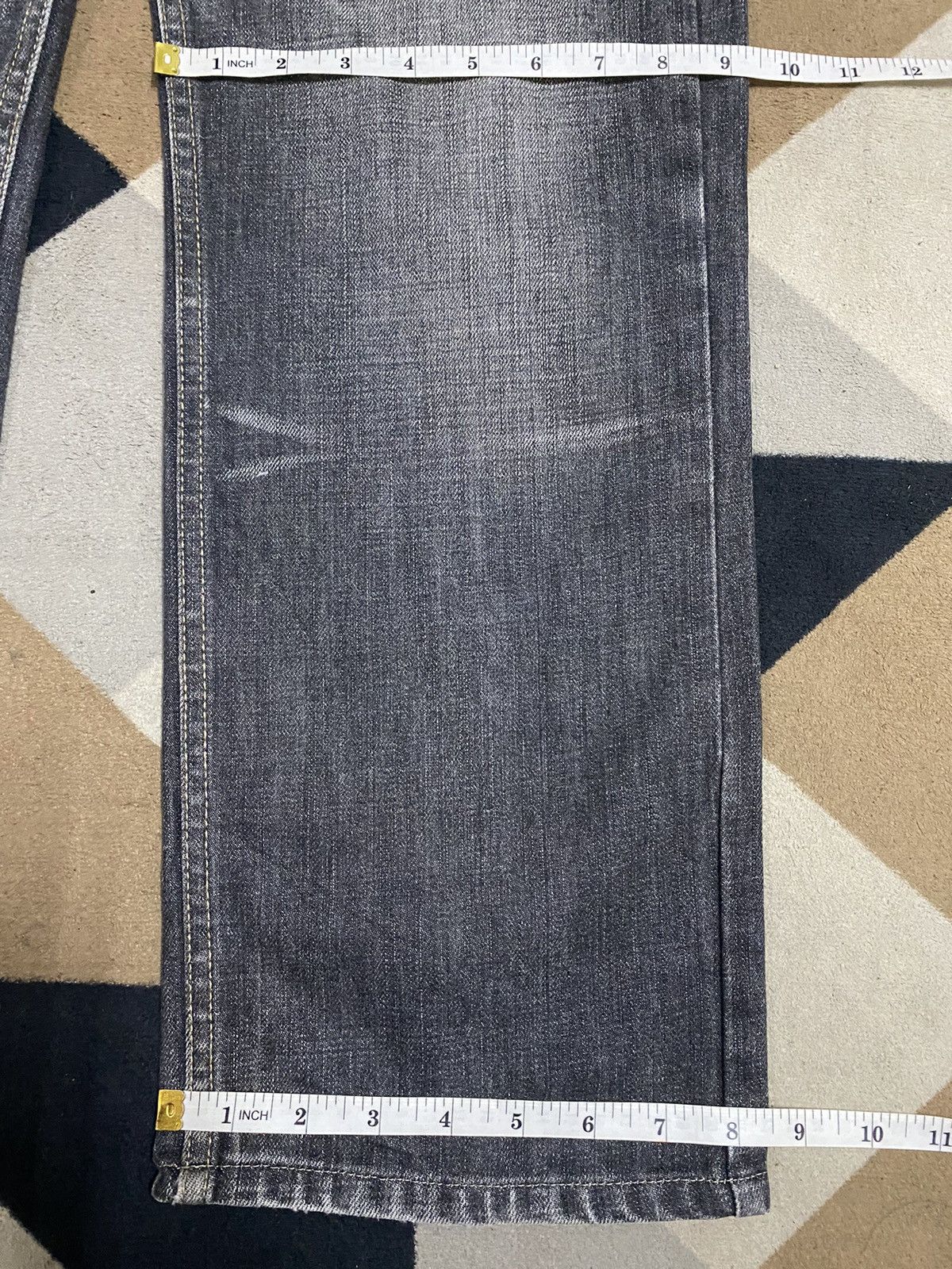 George Vtg JapaneseBrands George Black Denim Whisker Loose Jeans Size US 32 / EU 48 - 13 Thumbnail