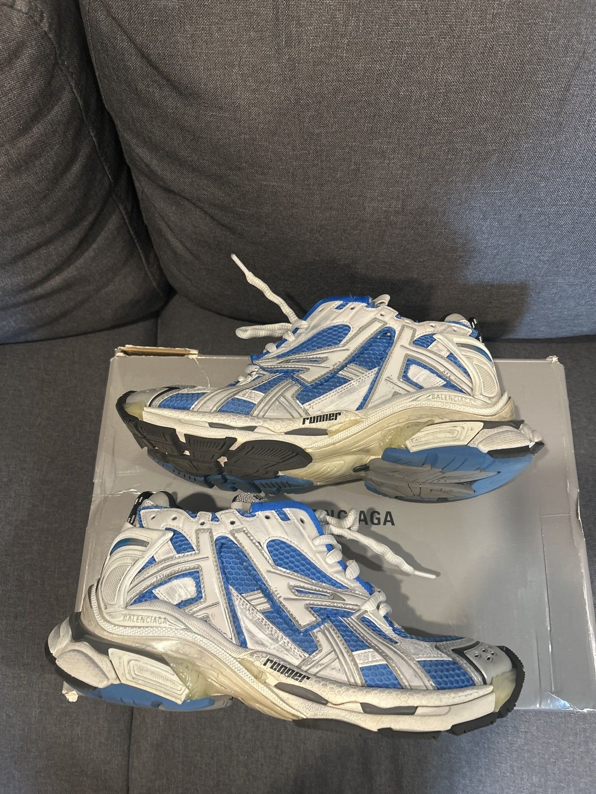 Balenciaga Balenciaga Runner ‘Blue’ Size US 9 / EU 42 - 4 Thumbnail