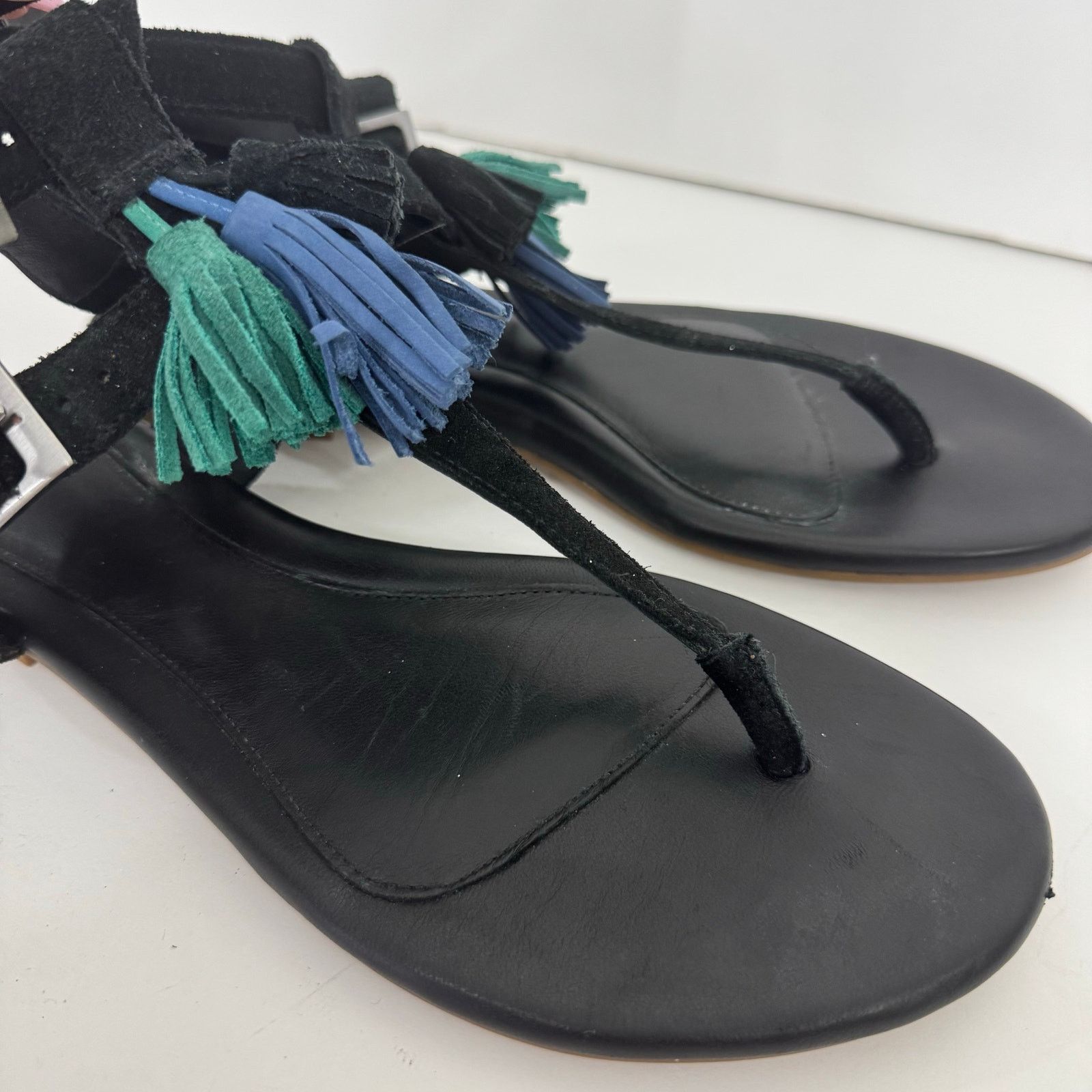 Ugg UGG Lecia Black Leather Ankle Wrap Sandal Size 9 Size US 9 / IT 39 - 4 Thumbnail