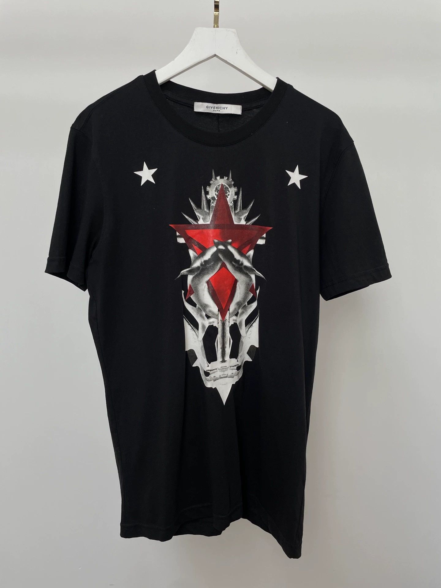 Givenchy Givenchy Black Tattoo Stars Print T-Shirt | Grailed