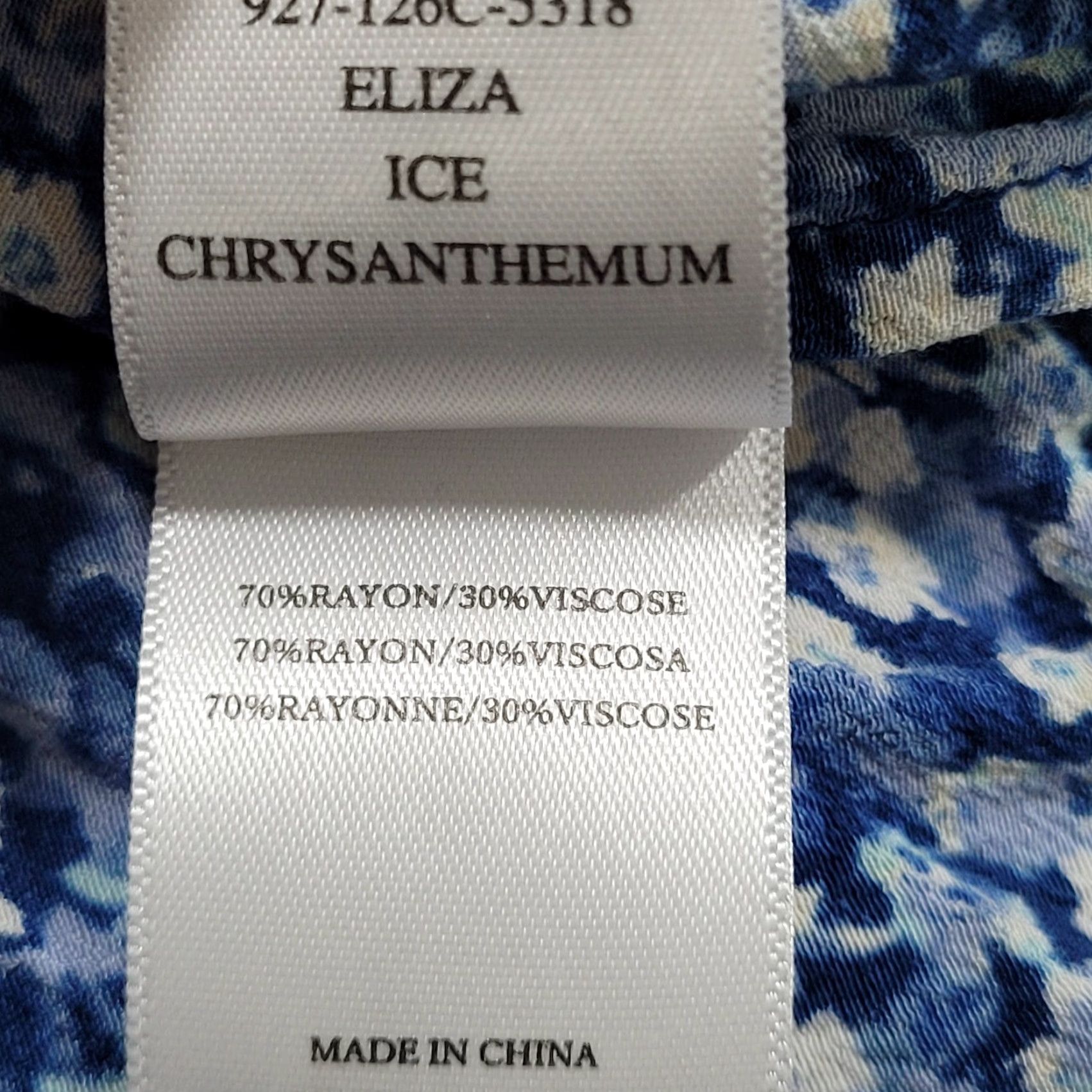 Rails Rails Blue Floral Eliza Chrysanthemum Dress 3/4 Sleeve Tie Waist Unlined Small S Size S / US 4 / IT 40 - 4 Thumbnail