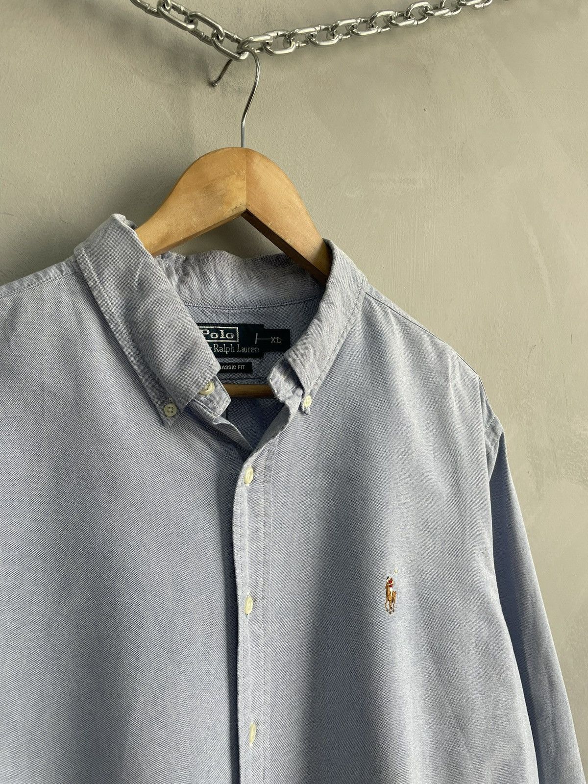 Polo Ralph Lauren y2k casual vintage Polo Ralph bear cotton shirt button up Size US XL / EU 56 / 4 - 2 Thumbnail