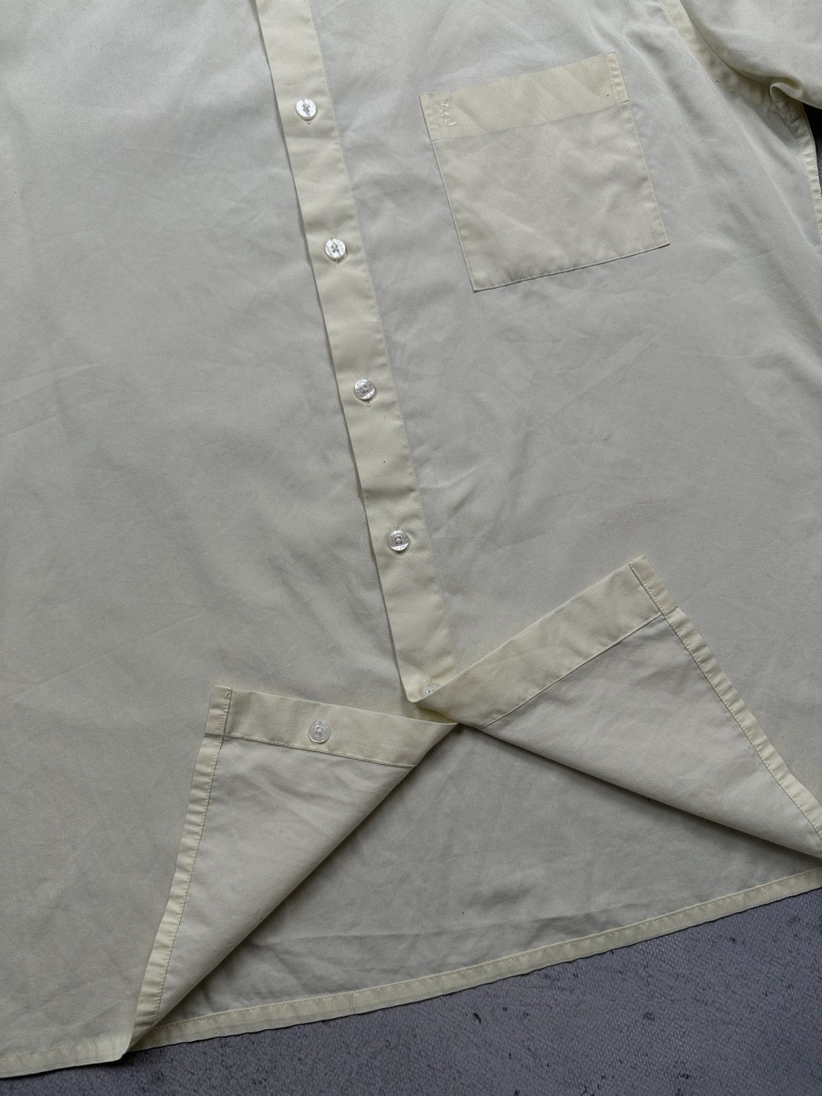 Yves Saint Laurent Lux YSL Shirt Cotton Yves Saint Laurent Summer Shirtsleeve Size US L / EU 52-54 / 3 - 10 Thumbnail