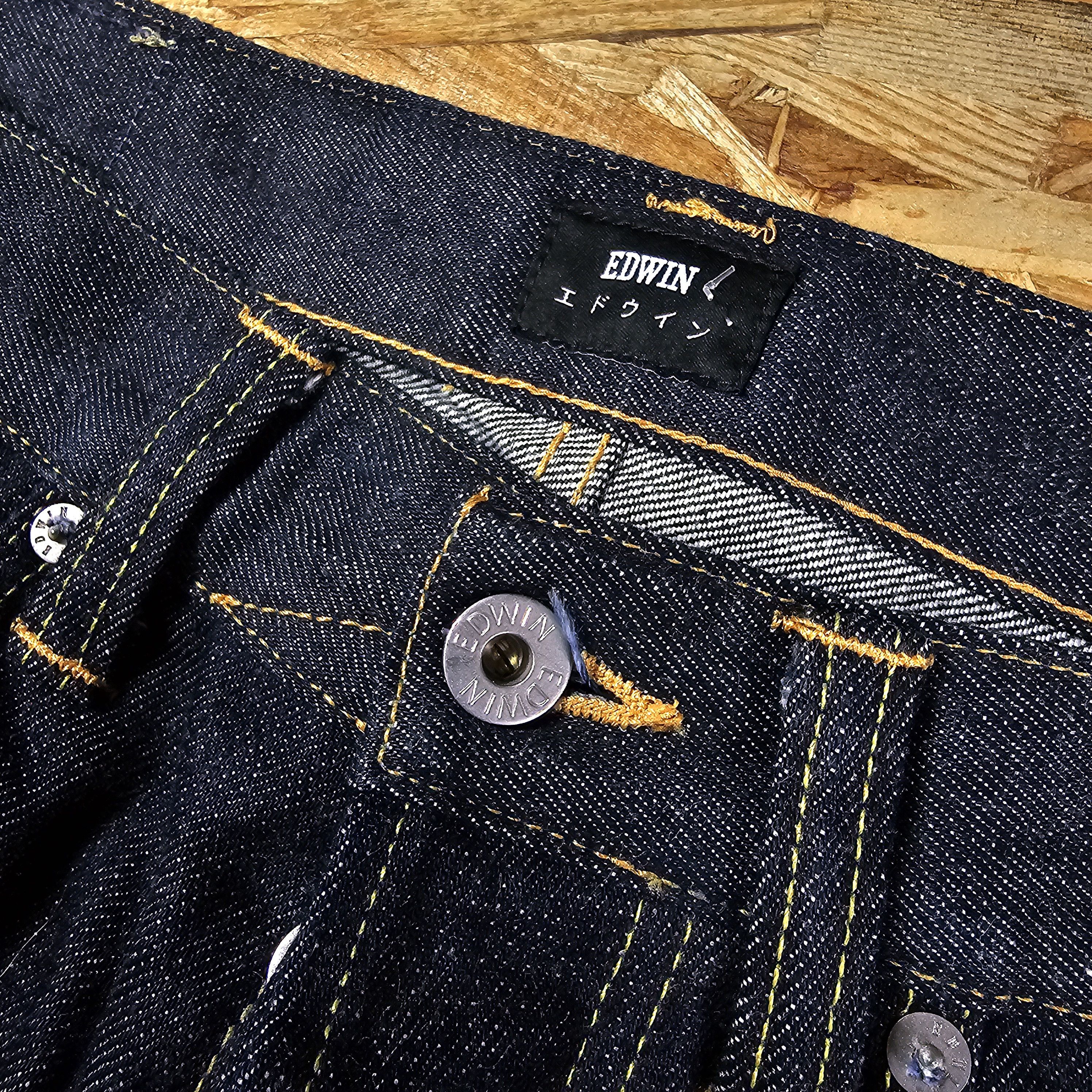 Edwin × Japanese Brand EDWIN Selvedge Denim Jeans Pants ED-55 PEGGS SON 32X32 Size US 31 - 10 Thumbnail