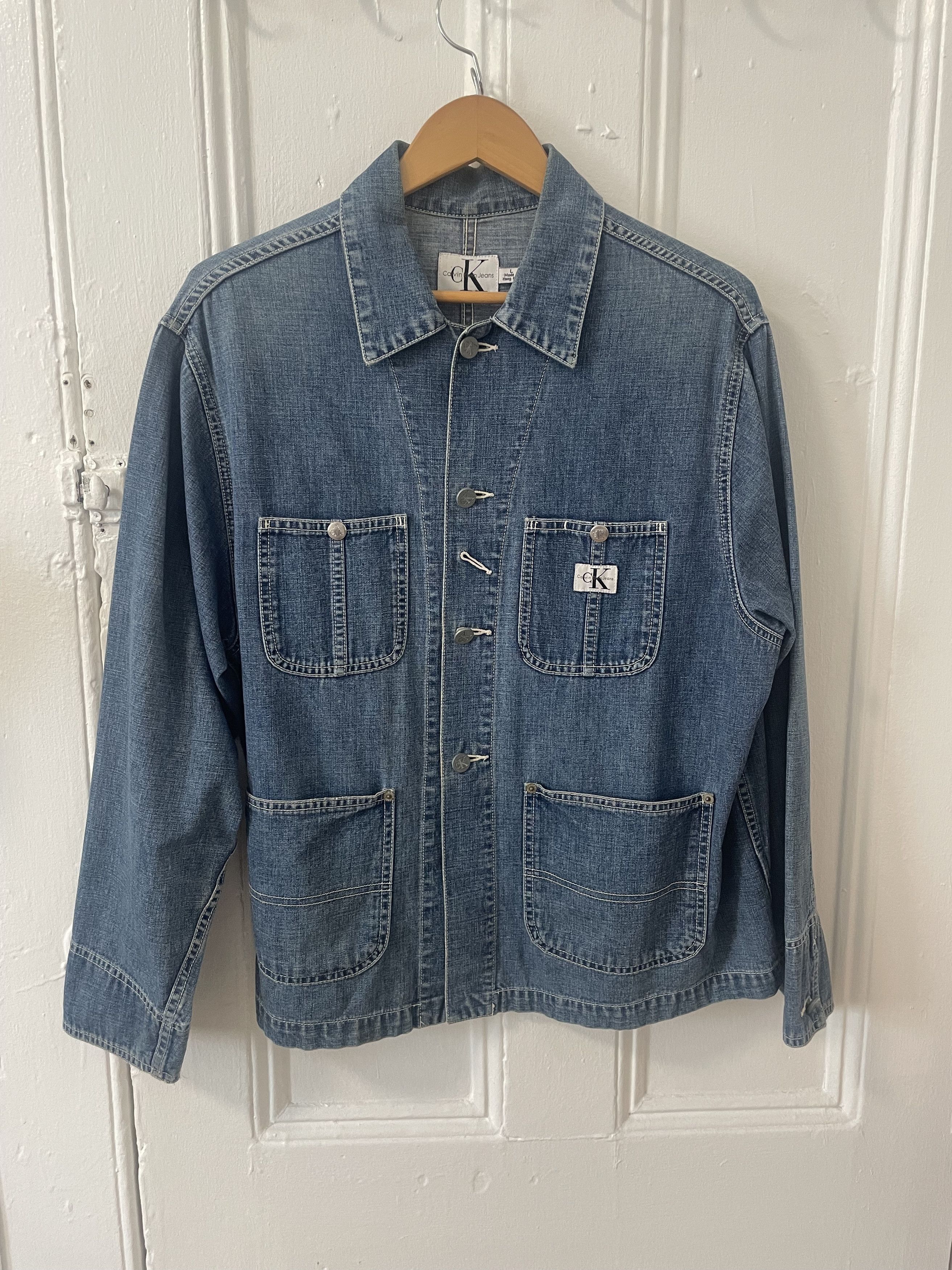 Calvin Klein Calvin Klein Denim Work Coat Size US L / EU 52-54 / 3 - 1 Thumbnail