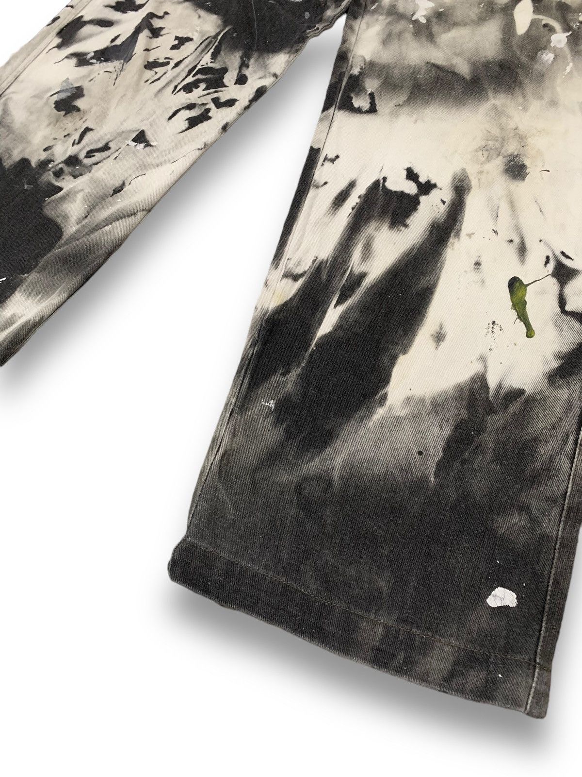 If Six Was Nine St.Paradiso Tie dye Acid Wash Style Splatter Loose Fit Jeans Size US 34 / EU 50 - 12 Thumbnail