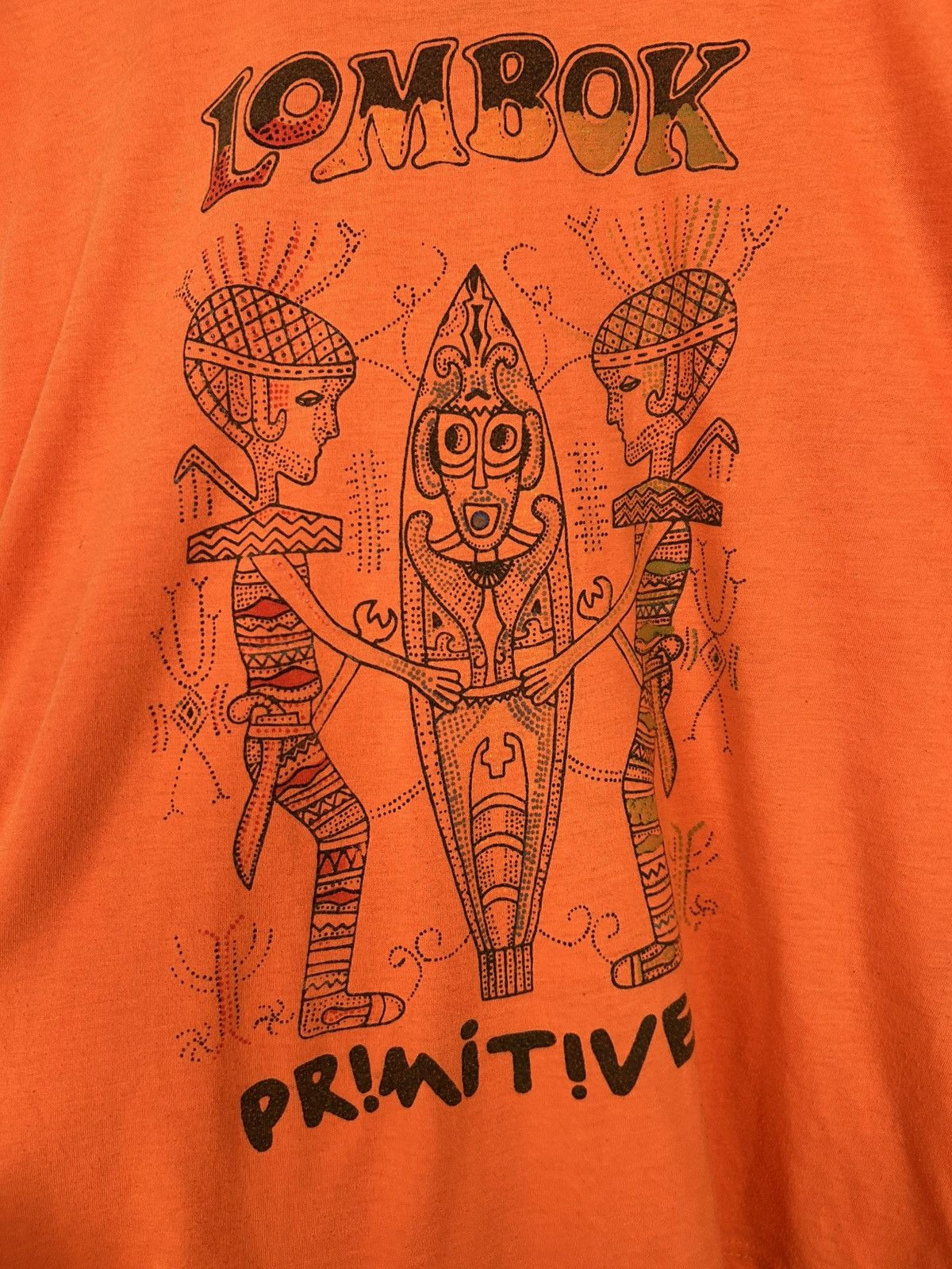 Vintage Vintage Lombok Graphic Tee Grunge Punk Skate Boxy Baggy Size US L / EU 52-54 / 3 - 4 Thumbnail