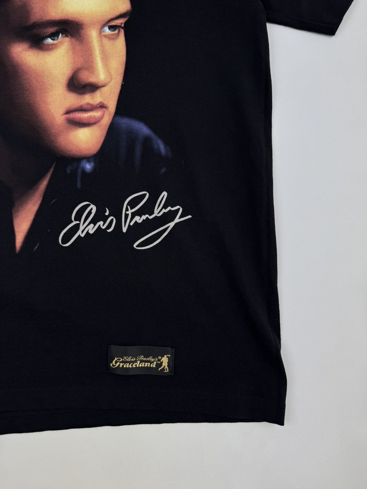 Band Tees × Vintage 1996 Vintage Elvis Presley Face Graphic T-Shirt Size US L / EU 52-54 / 3 - 2 Thumbnail