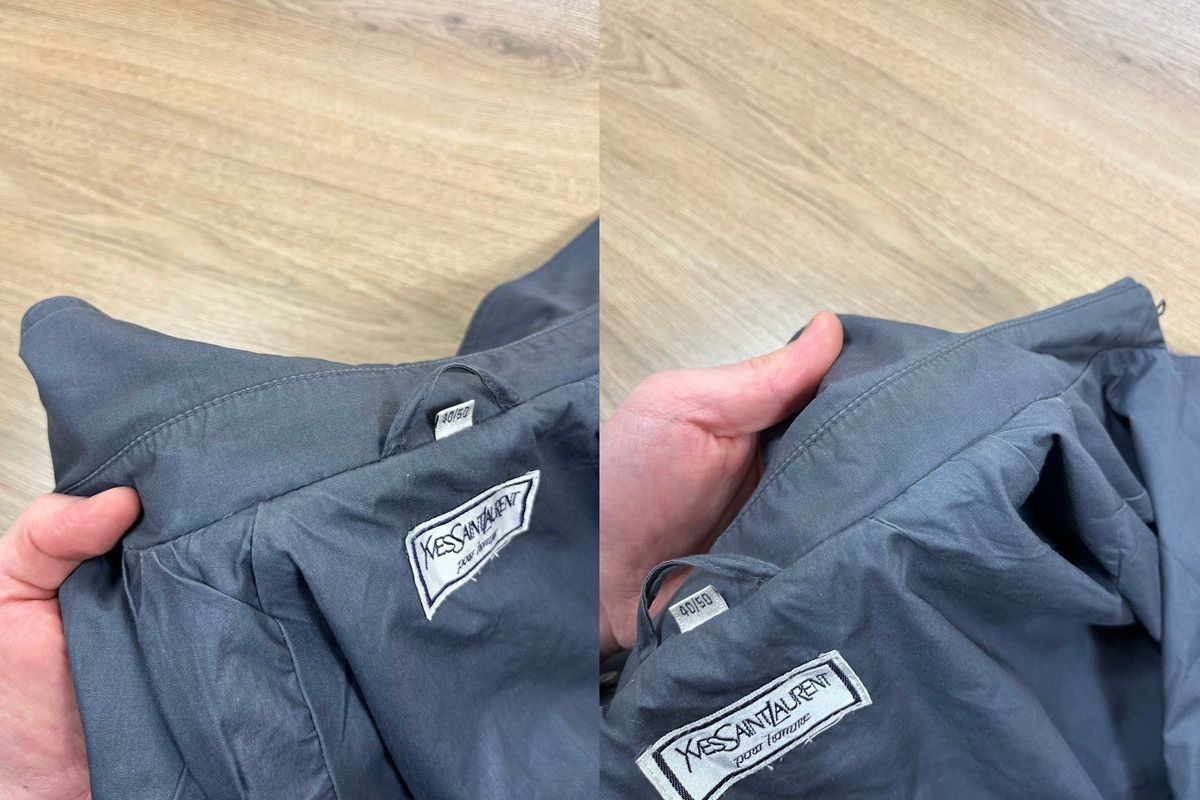 Yves Saint Laurent Vintage Yves Saint Laurent Trench Coat Grey Double Breasted Size US L / EU 52-54 / 3 - 14 Thumbnail