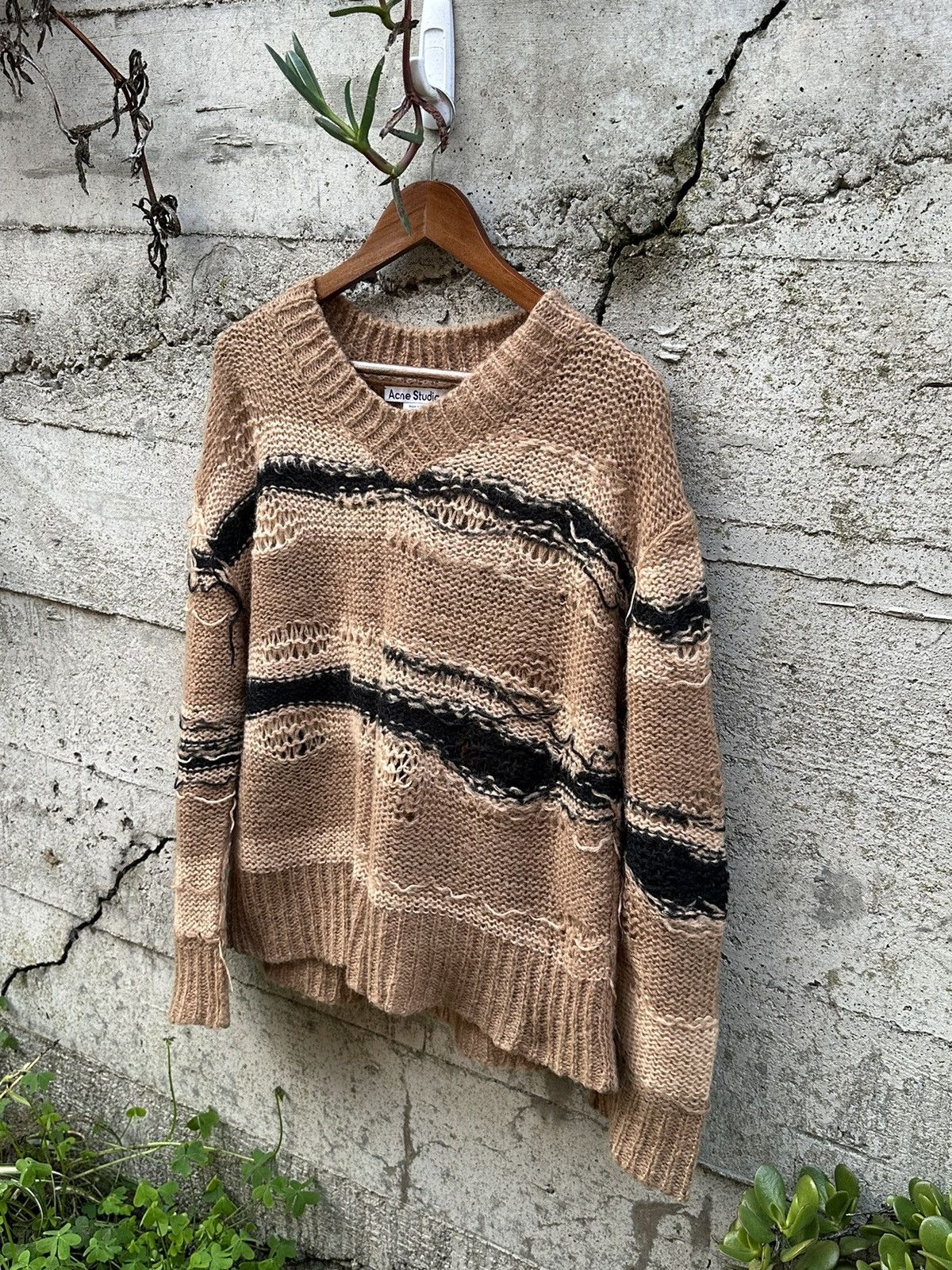 image of Grail Acne Studios Distressed Kurt Cobain Knit, Men's (Size Medium)