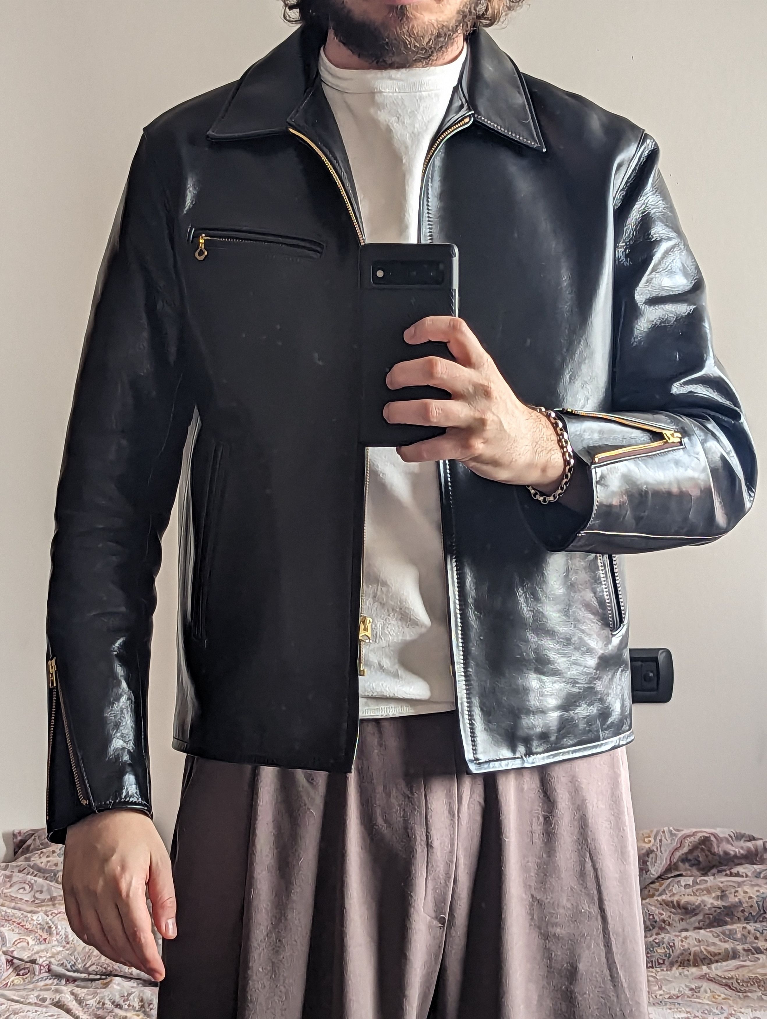 Y'2 Leather Lightweight Vintage Horsehide Single Riders